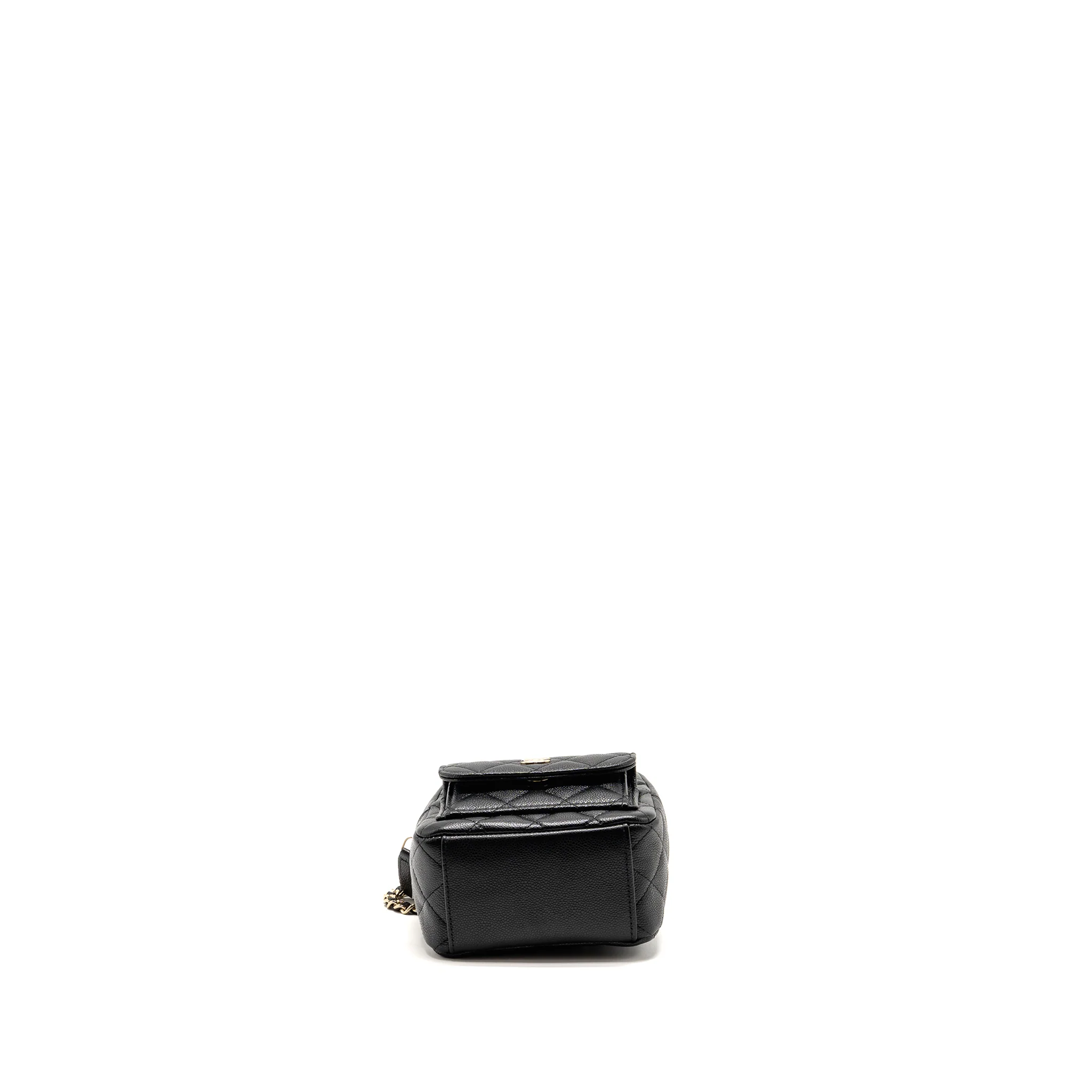 Chanel mini backpack/crossbody bag caviar black LGHW (microchip) - Image 6