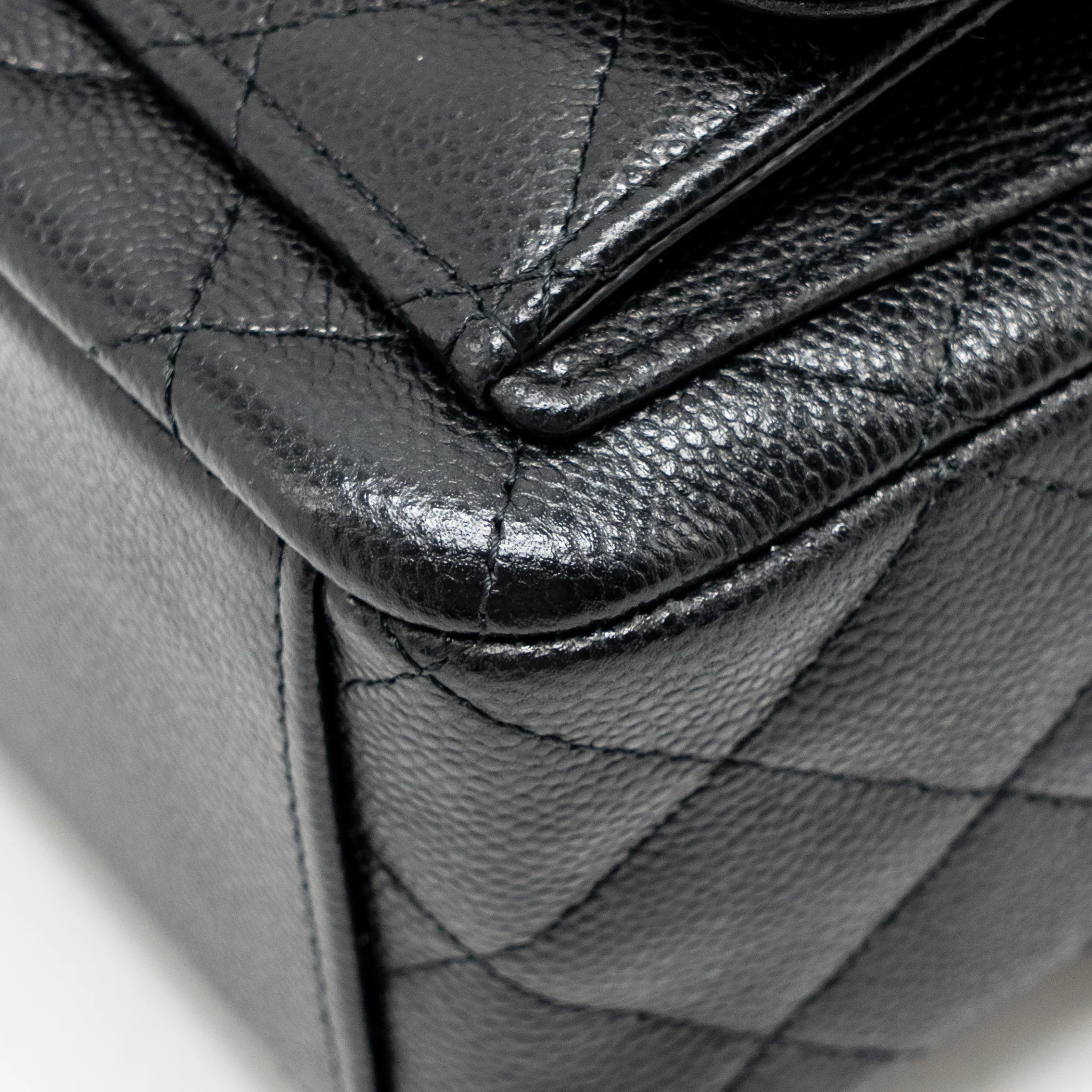 Chanel Mini backpack / crossbody bag caviar black LGHW (microchip) - Image 8