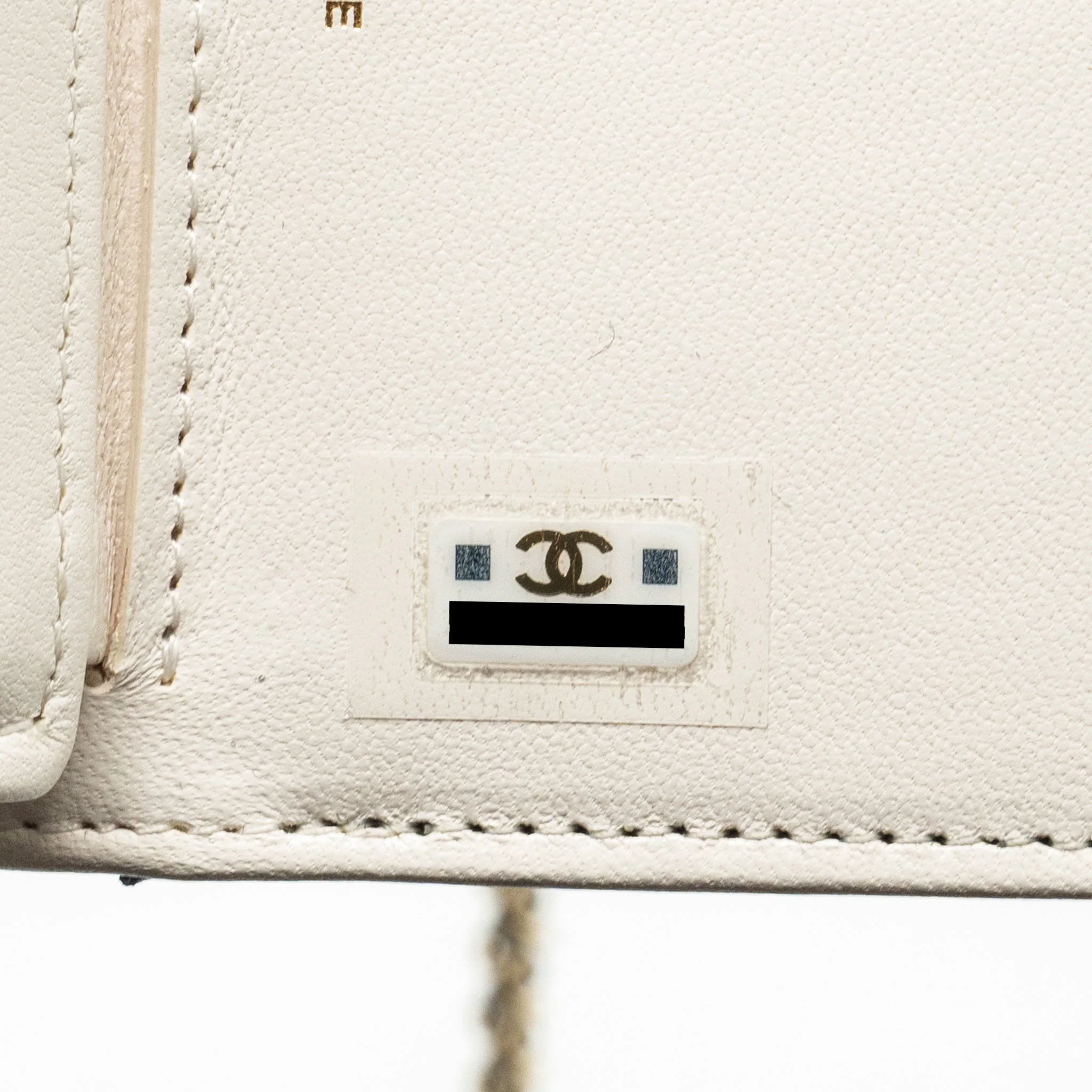 Chanel mini Book Card Holder with Chain Lambskin Black LGHW (microchip) - Image 15