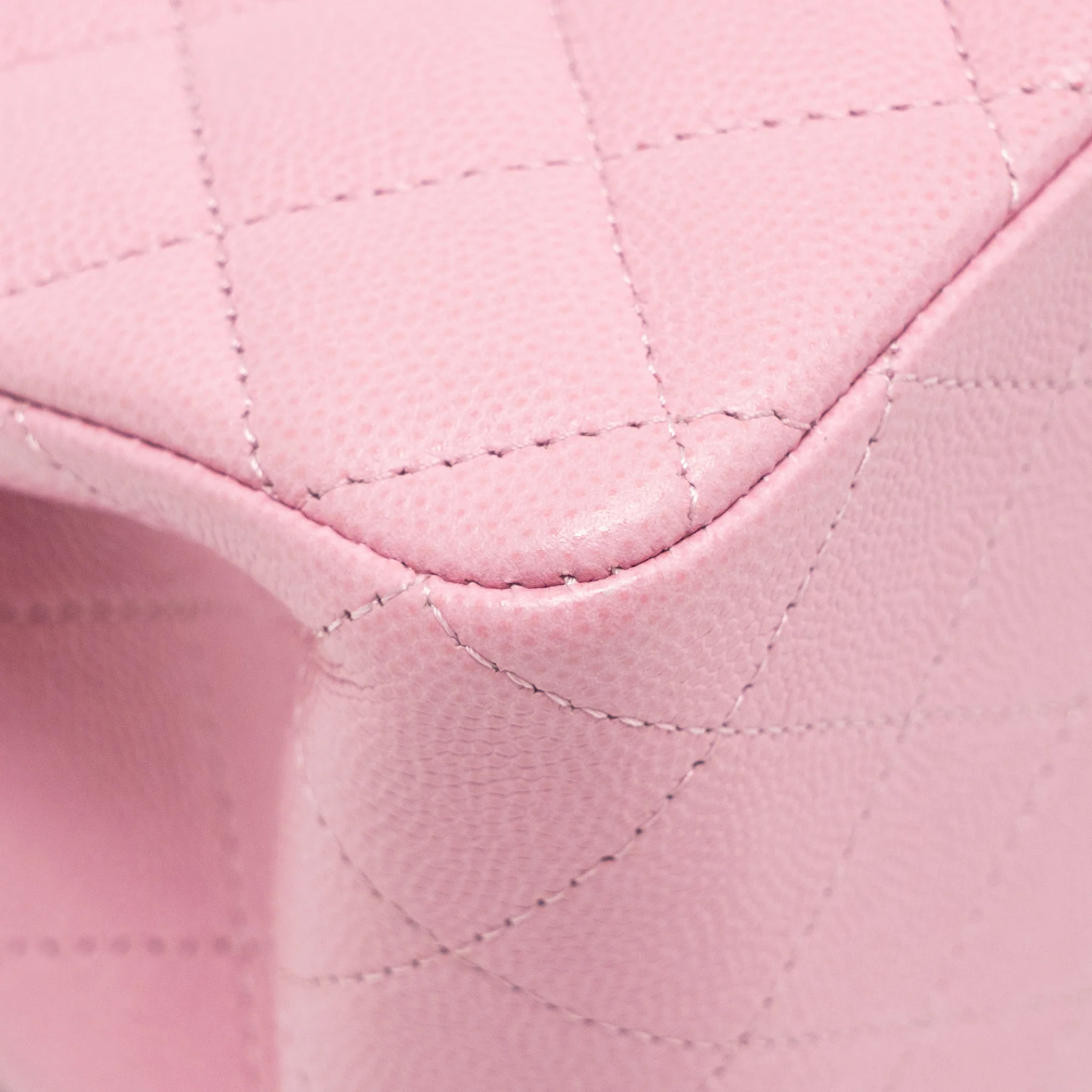 Chanel Mini Bucket hobo bag caviar pink LGHW (microchip) - Image 10