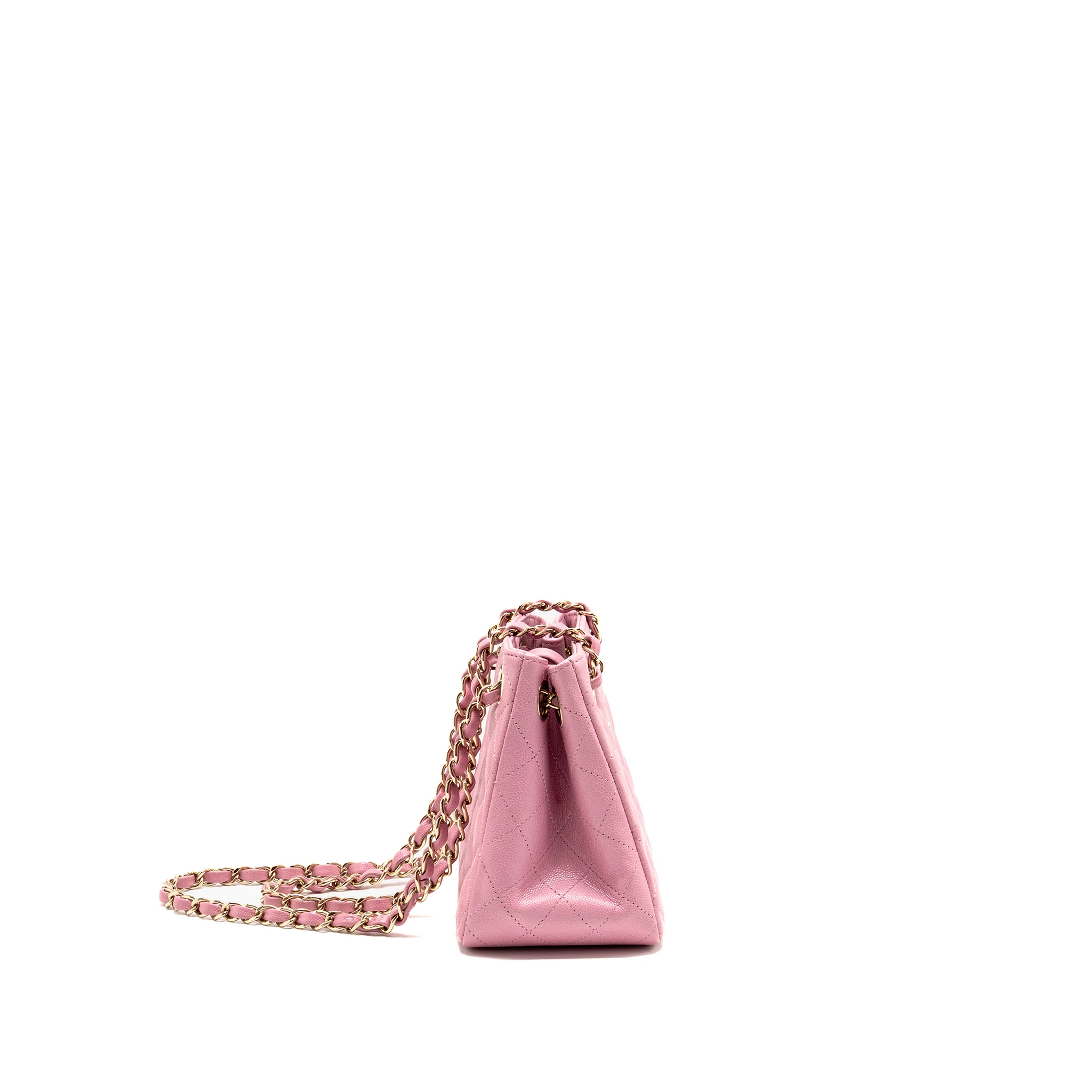 Chanel Mini Bucket hobo bag caviar pink LGHW (microchip) - Image 3