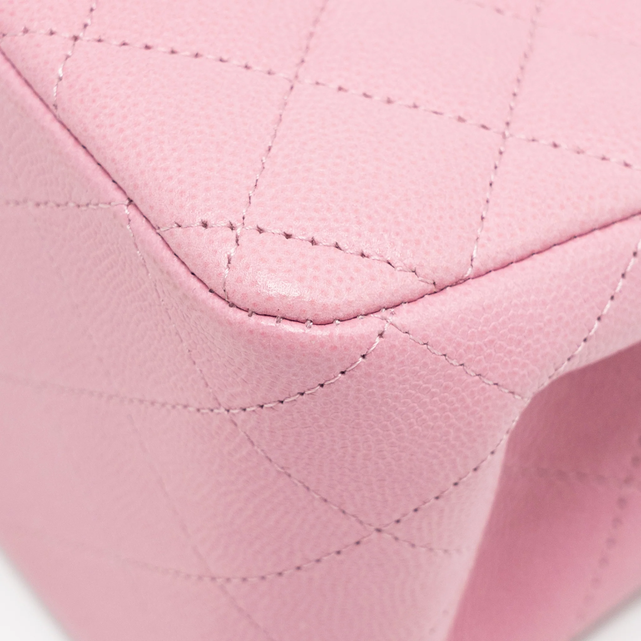 Chanel Mini Bucket hobo bag caviar pink LGHW (microchip) - Image 9