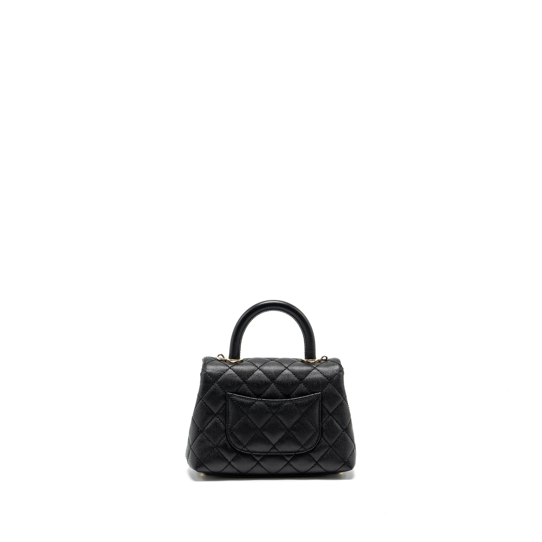 Chanel mini coco handle Caviar black LGHW - Image 2