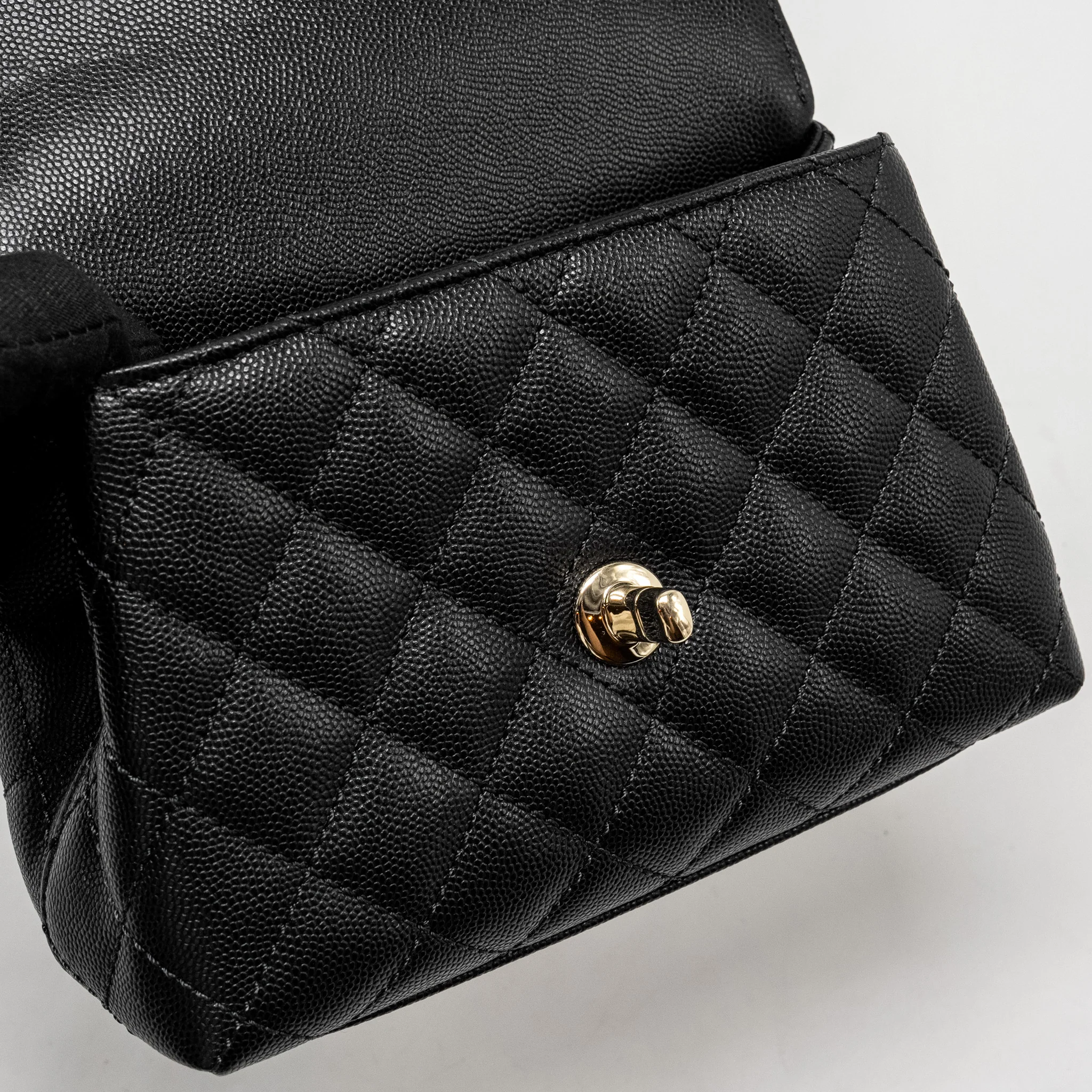 Chanel Mini CocoHandle Caviar Black LGHW (Microchip) - Image 16