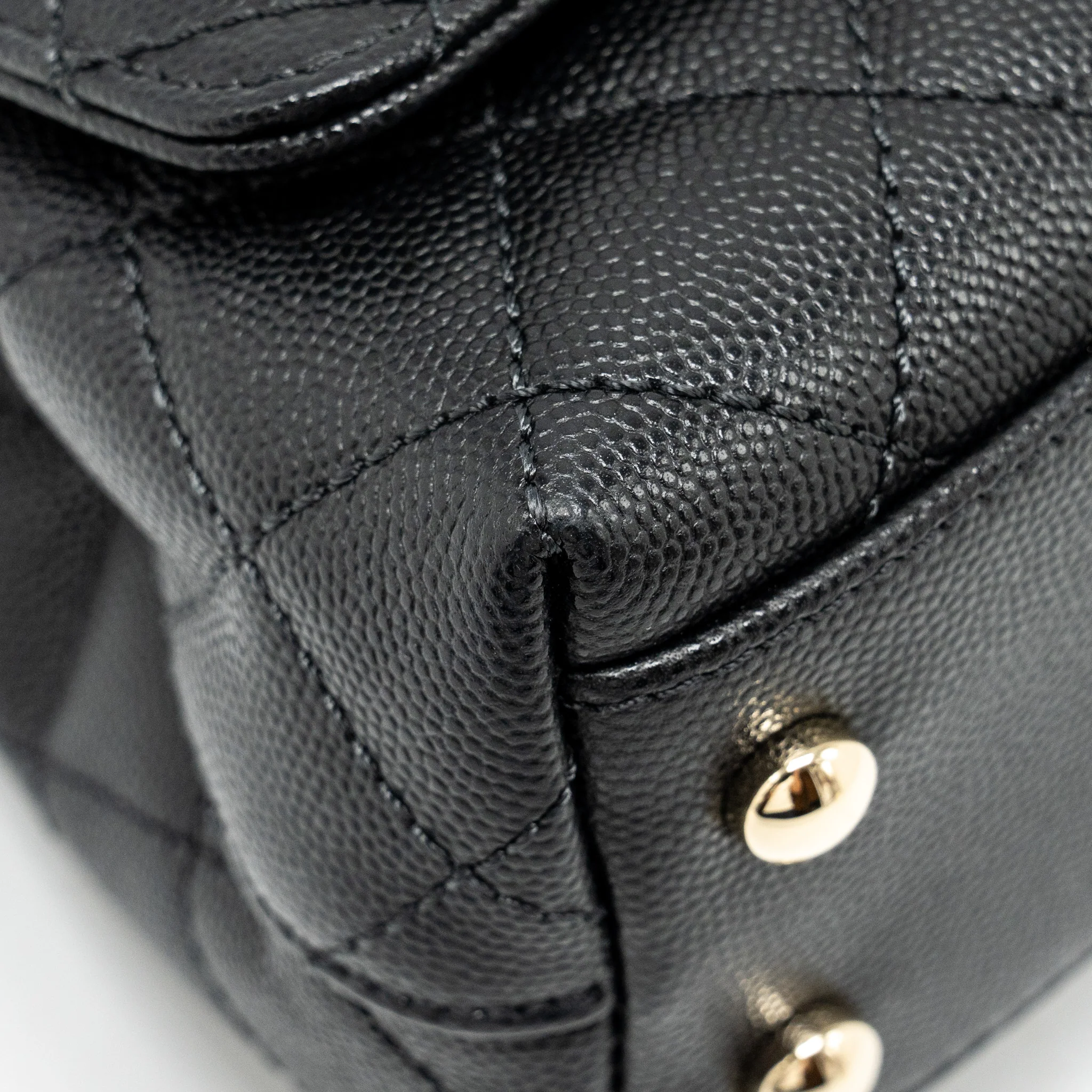 Chanel Mini CocoHandle Caviar Black LGHW (Microchip) - Image 8