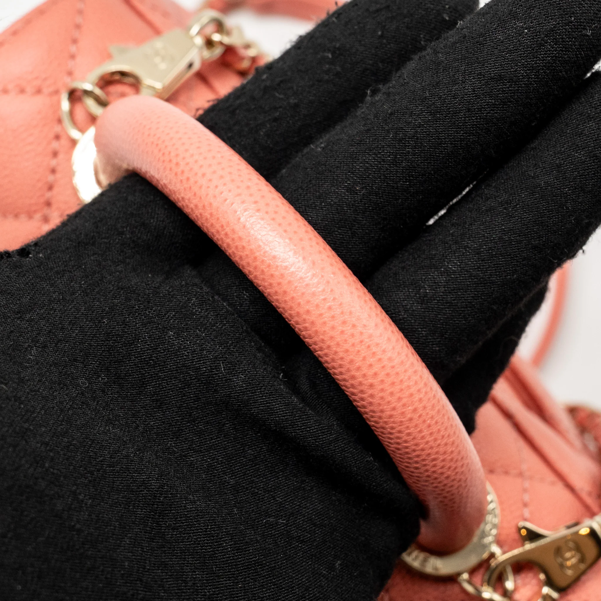 Chanel Mini Coco Handle Caviar Pink LGHW (Microchip) - Image 12