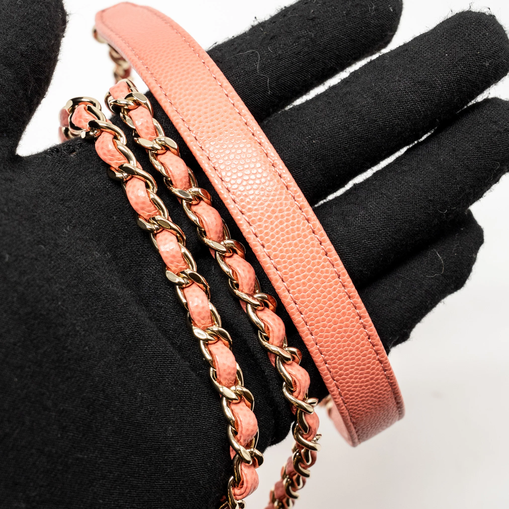 Chanel Mini Coco Handle Caviar Pink LGHW (Microchip) - Image 18
