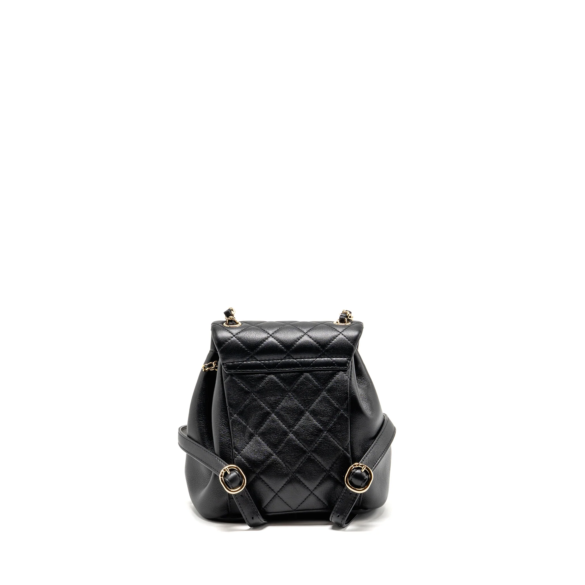 Chanel Mini Duma Backpack Calfskin Black LGHW (Microchip) - Image 2