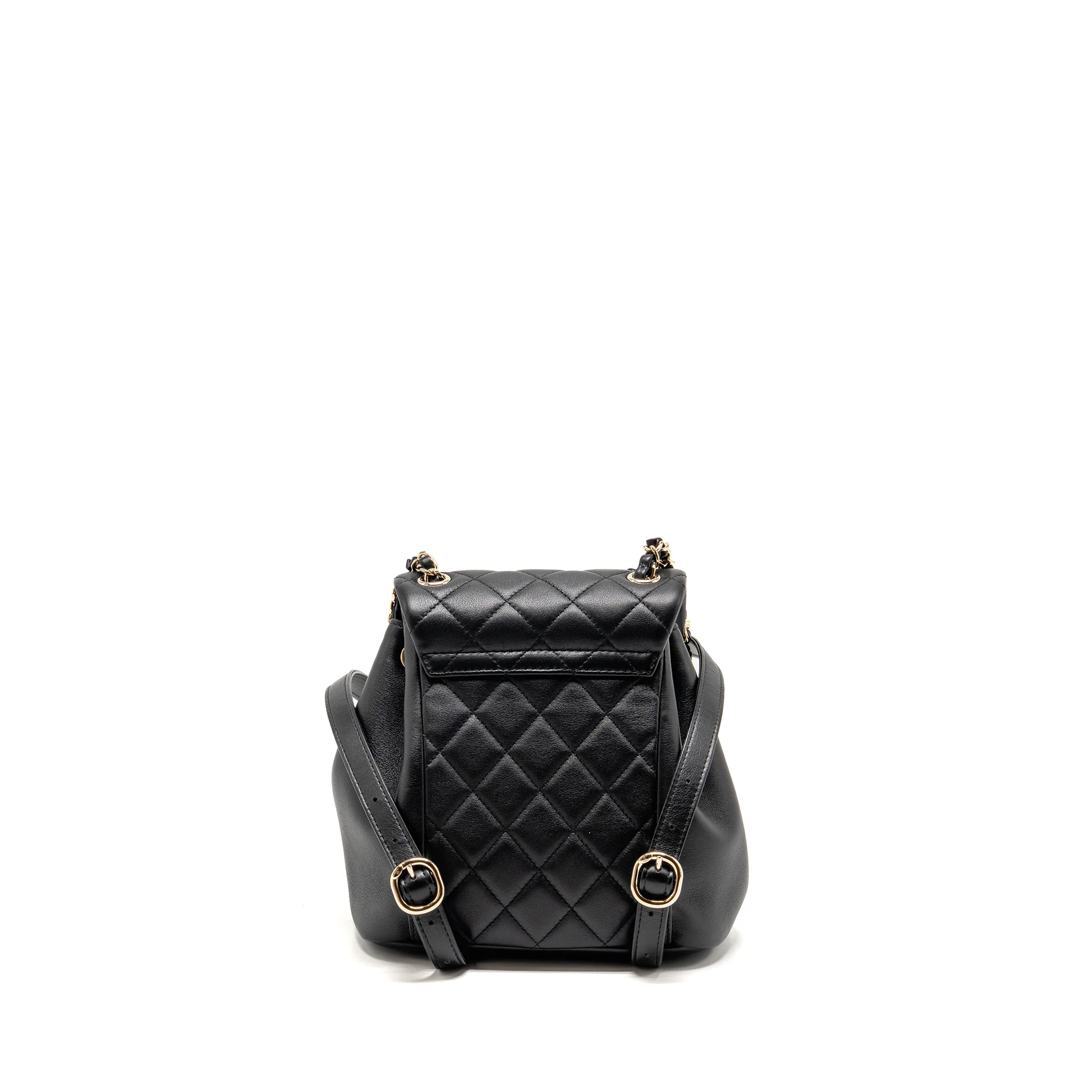 Chanel Mini Duma Backpack Calfskin Black LGHW (microchip) - Image 2