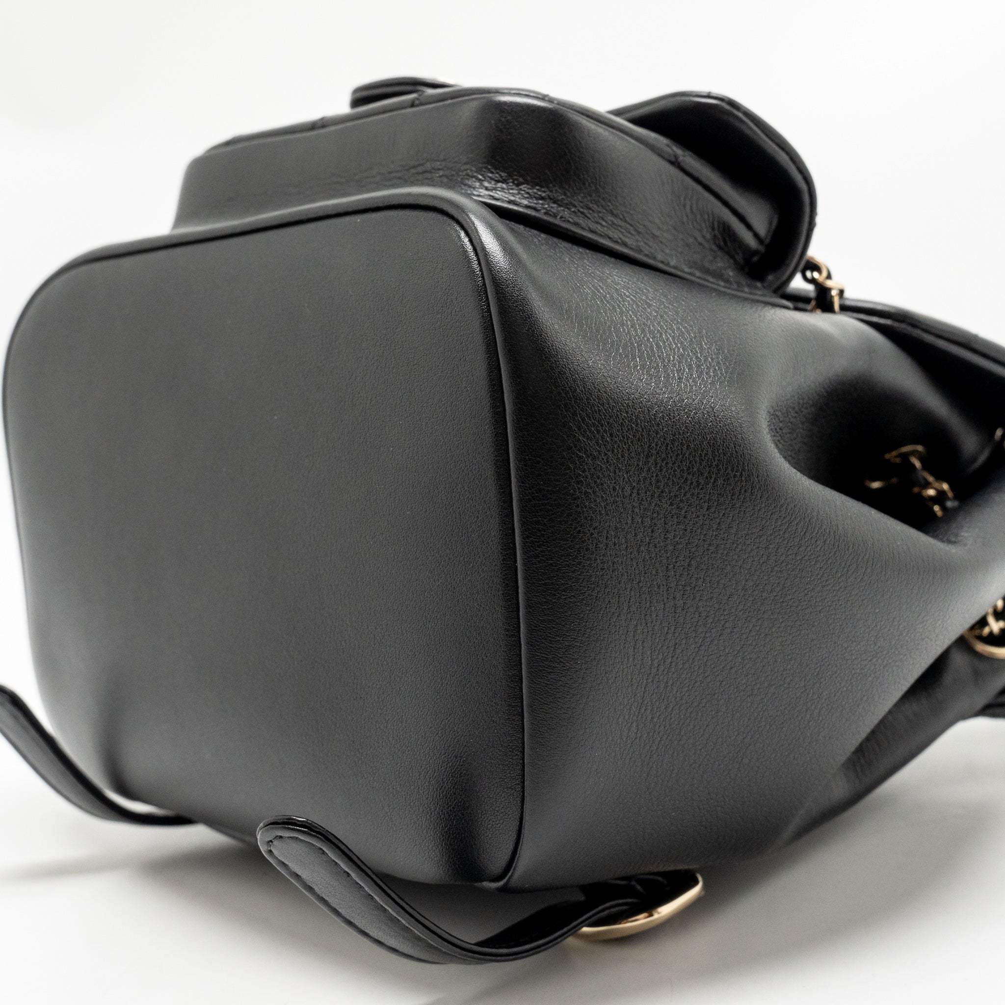 Chanel Mini Duma Backpack Calfskin Black LGHW (microchip) - Image 8