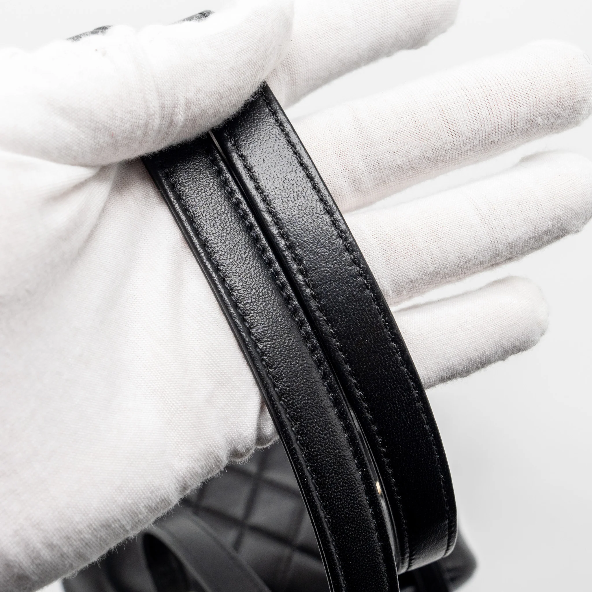 Chanel mini Duma backpack Lambskin black LGHW (microchip) - Image 14