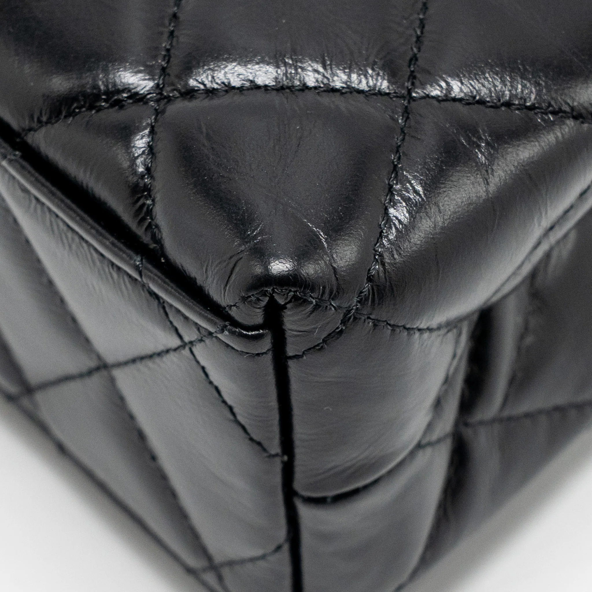 Chanel Mini Kelly Shopping Tote Bag Calfskin Black GHW (microchip) - Image 11