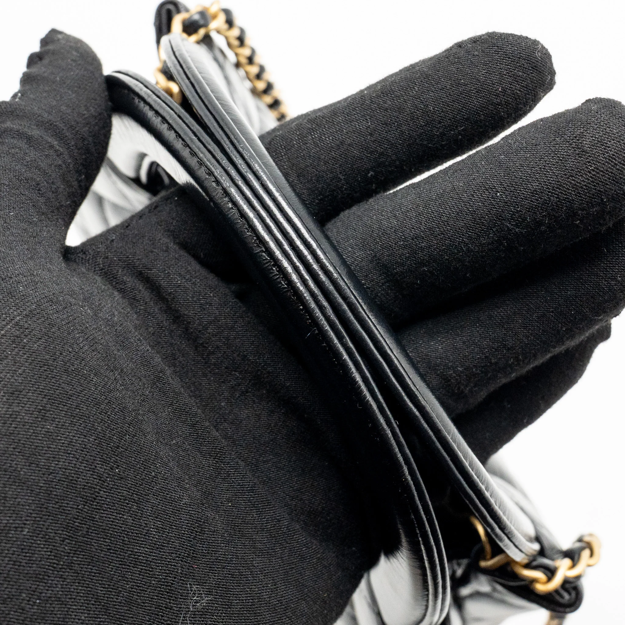 Chanel Mini Kelly Shopping Tote Bag Calfskin Black GHW (microchip) - Image 12