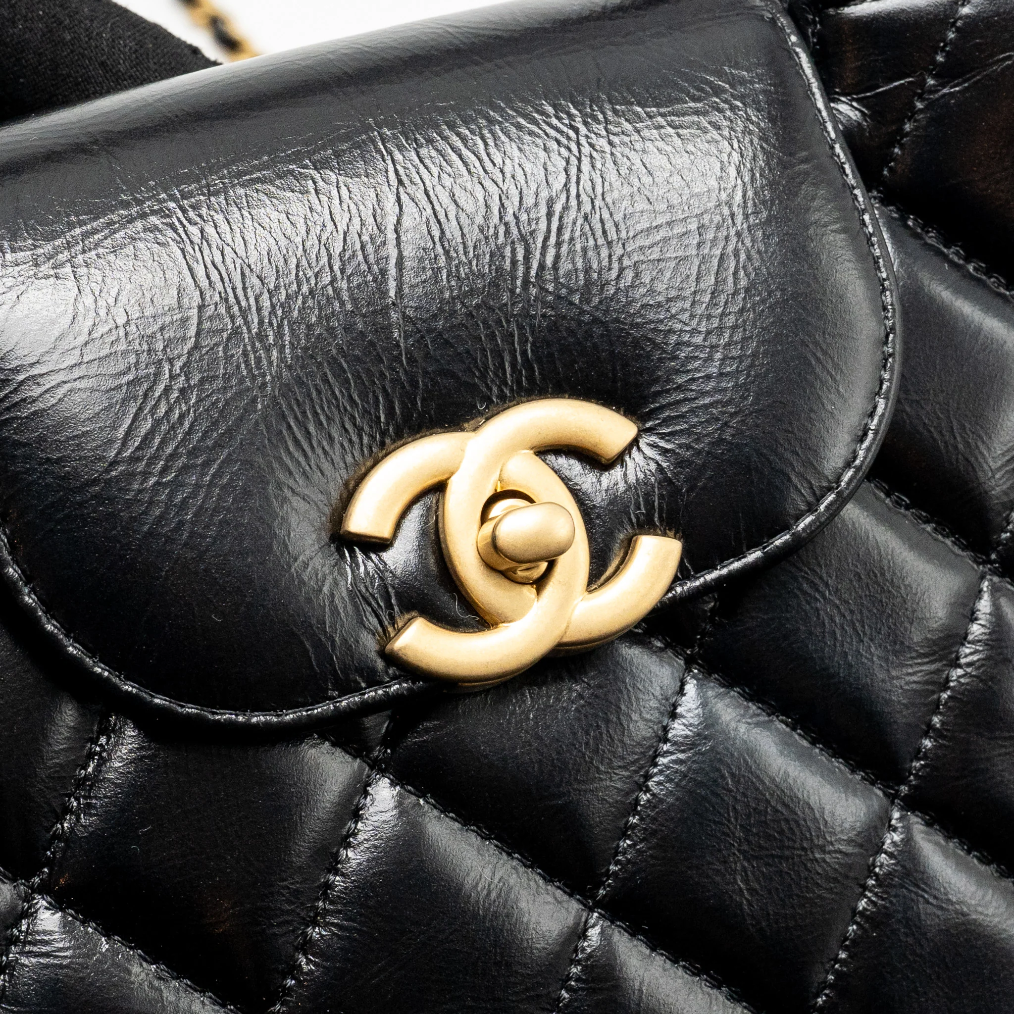 Chanel Mini Kelly Shopping Tote Bag Calfskin Black GHW (microchip) - Image 13