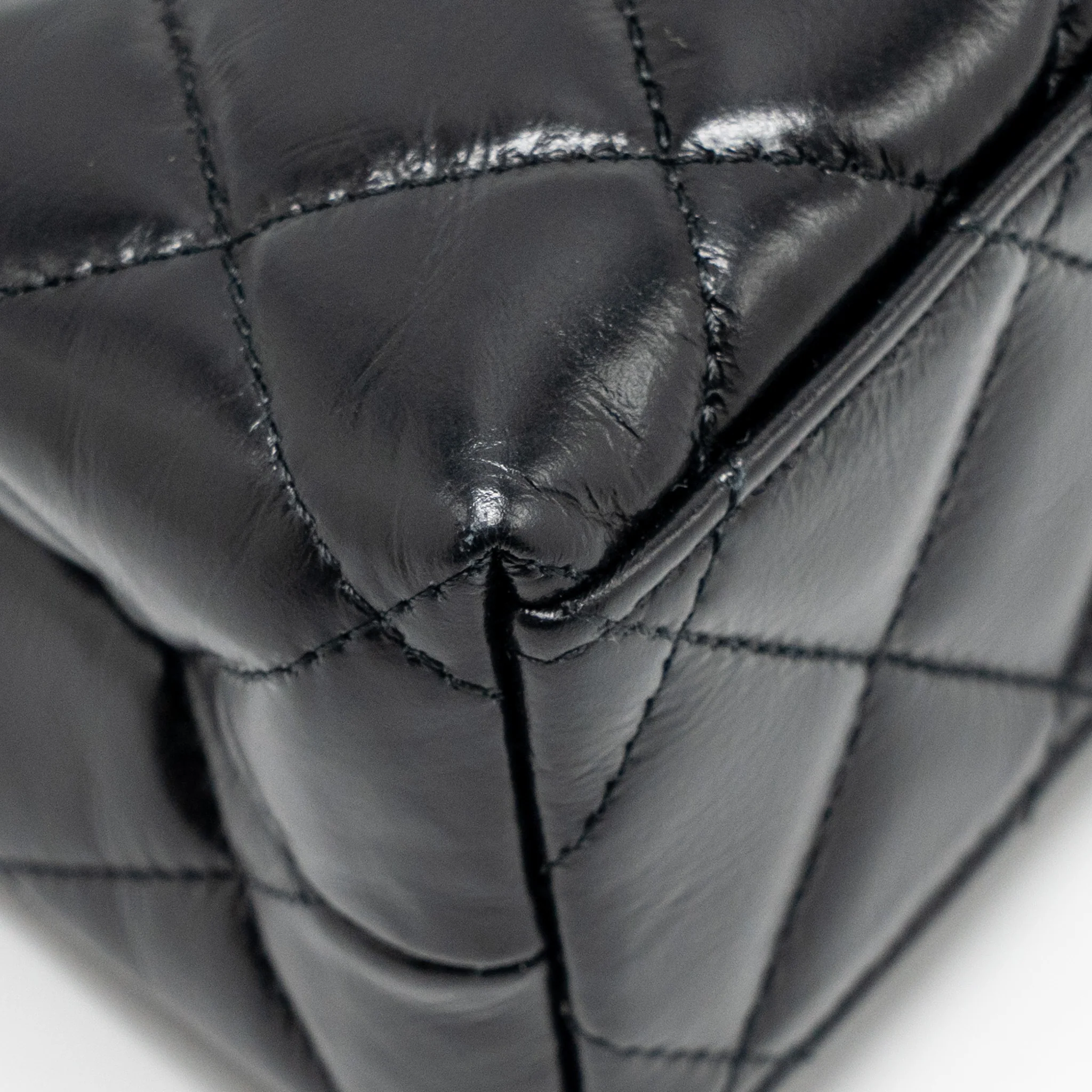 Chanel Mini Kelly Shopping Tote Bag Calfskin Black GHW (microchip) - Image 8