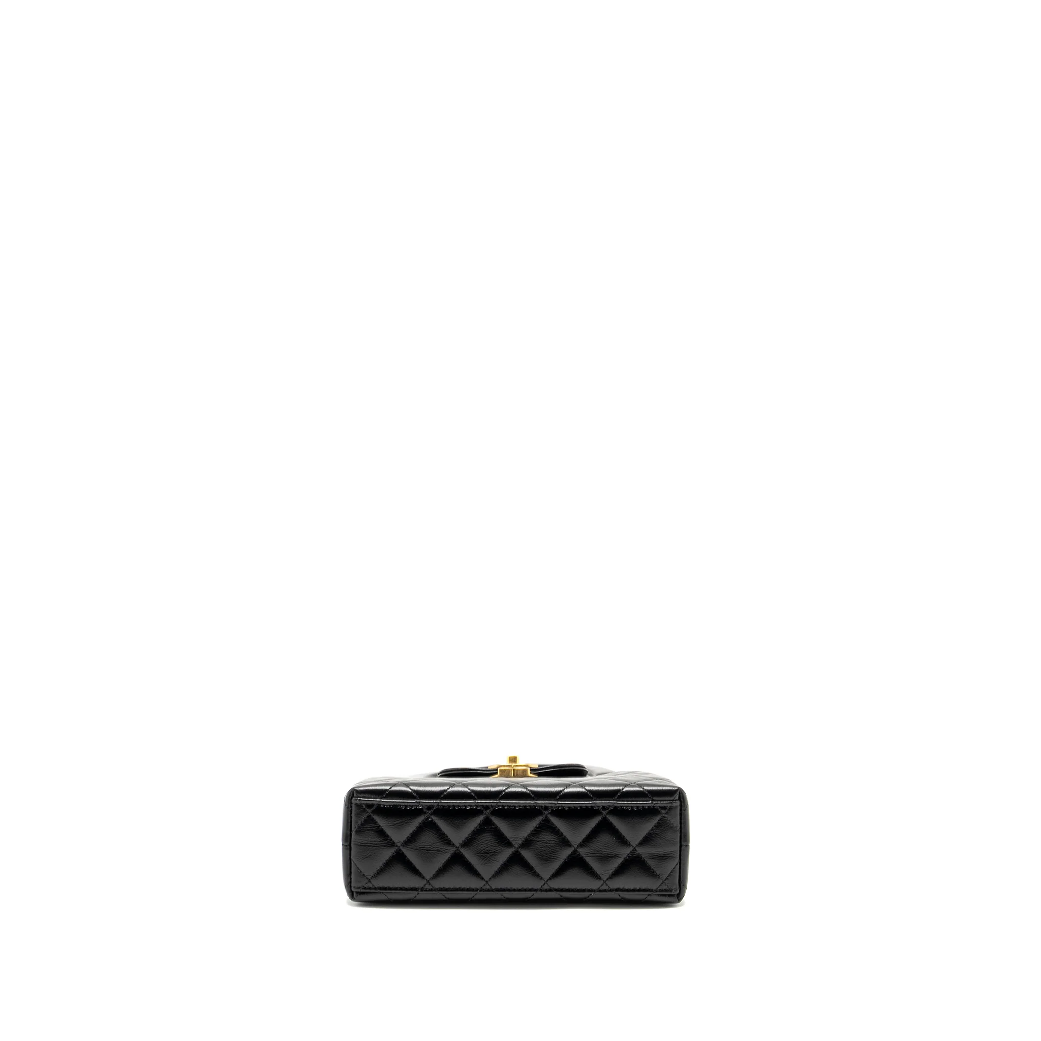 Chanel Mini Kelly Shopping TOTE Bag Calfskin Black GHW (Microchip) - Image 5