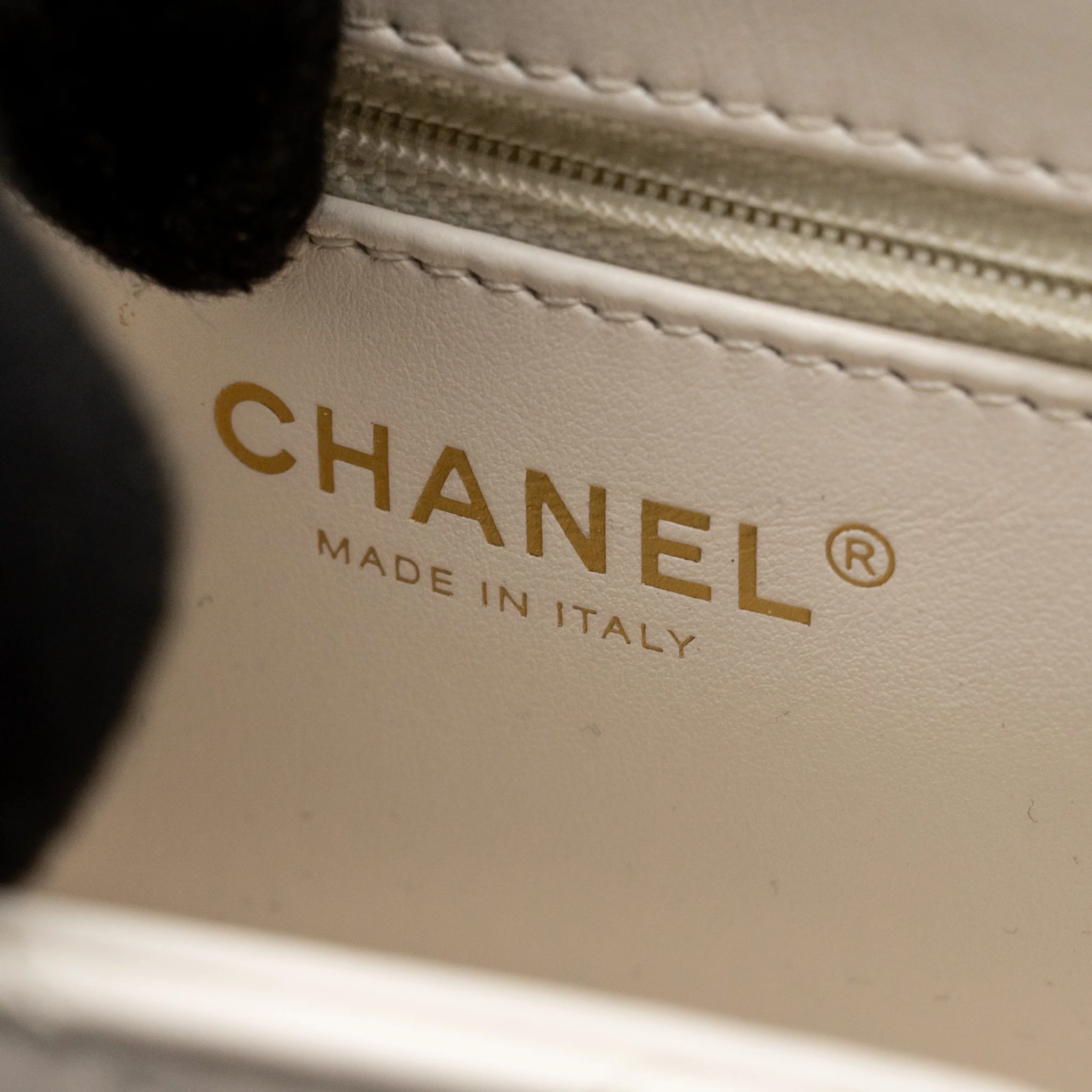 Chanel Mini Kelly Shopping Tote Bag Calfskin White GHW (Microchip) - Image 17