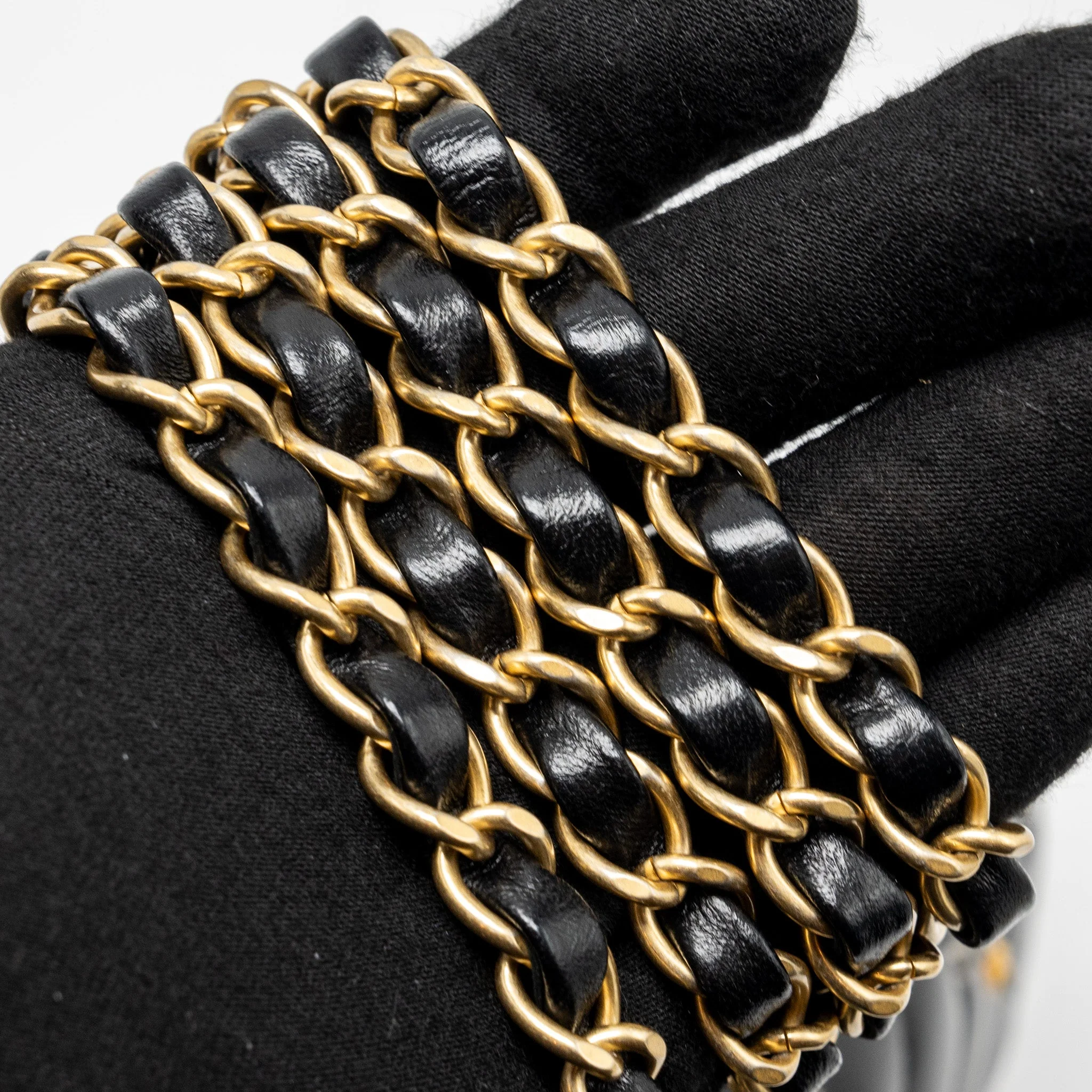 Chanel Mini Rectangular Flap Bag Charms Limited Edition Lambskin Black Silver/Gold Hardware - Image 14