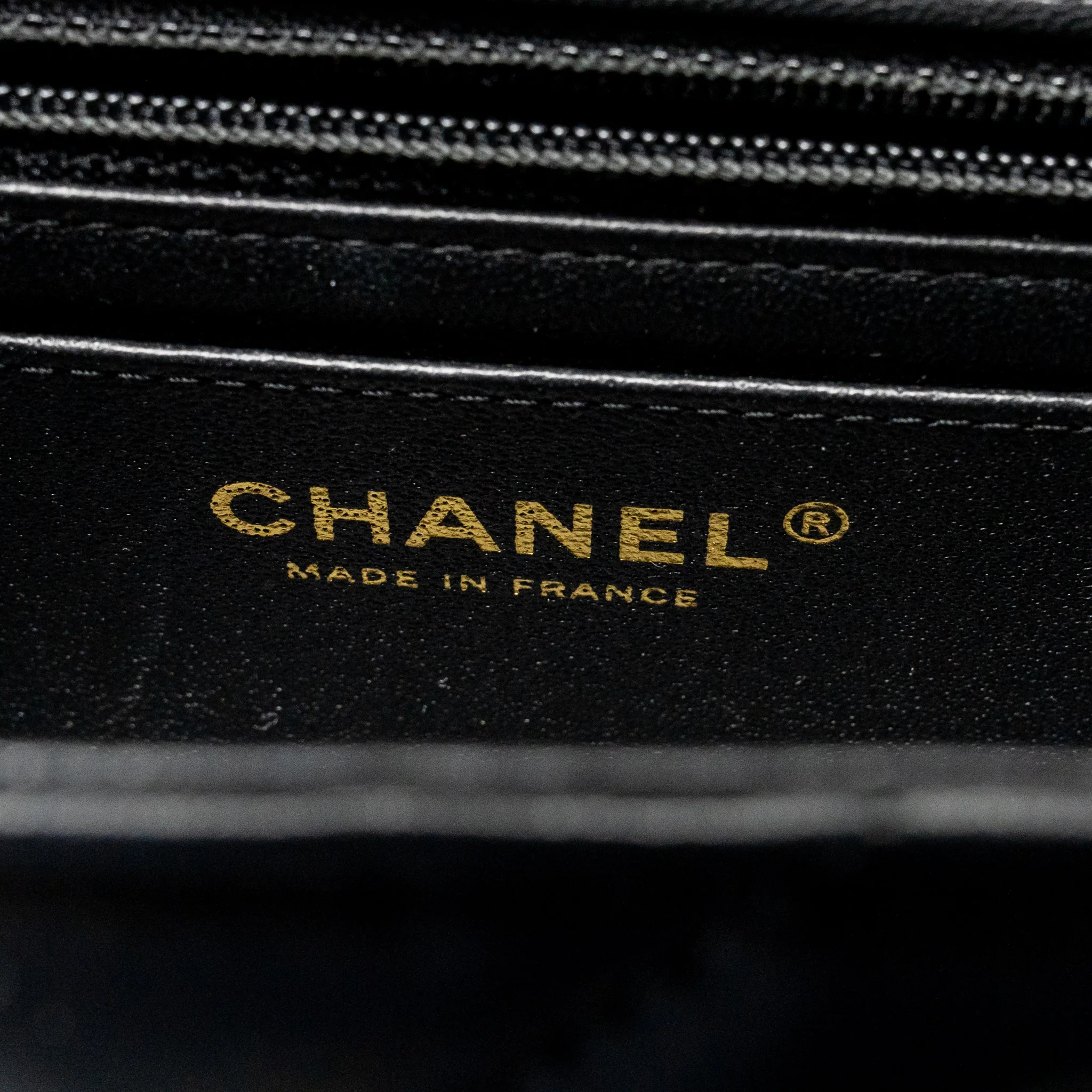 Chanel Mini Rectangular Flap Bag Chevron Lambskin Black LGHW - Image 16