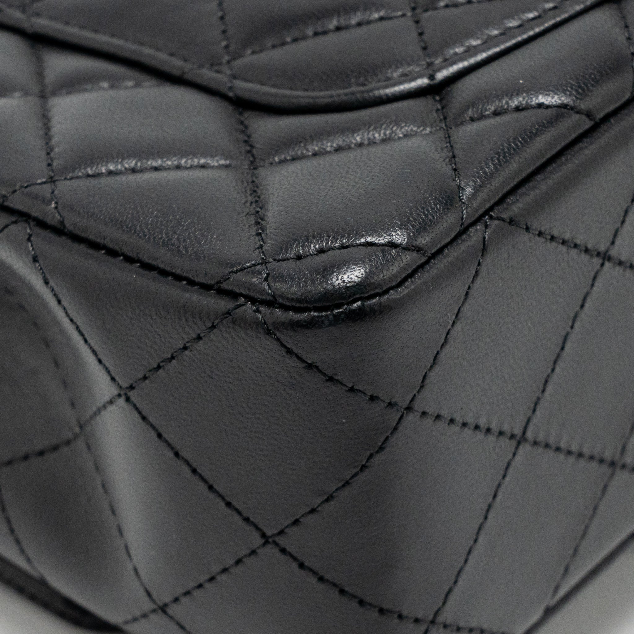 Chanel Mini Rectangular Flap Bag Lambskin Black LGHW (Microchip) - Image 11