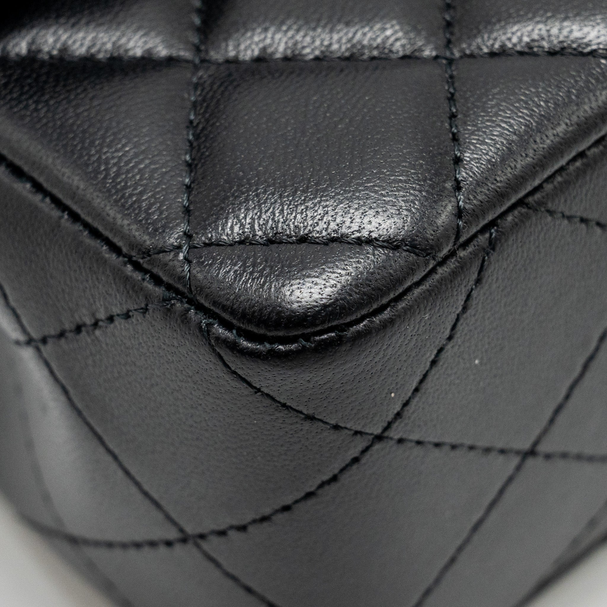 Chanel Mini Rectangular Flap Bag Lambskin Black LGHW (microchip) - Image 8