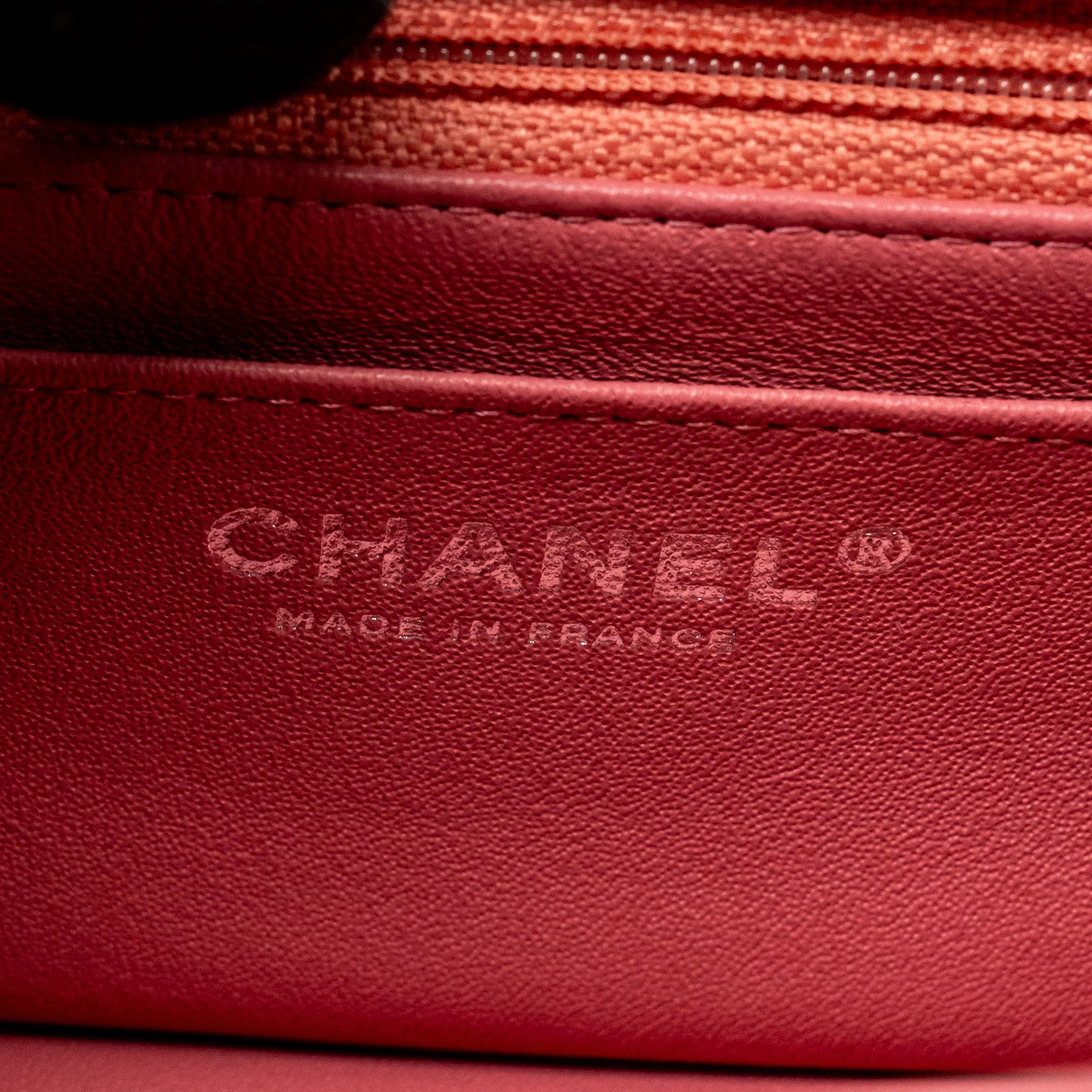 Chanel Mini Rectangular flap bag lambskin pink SHW - Image 17