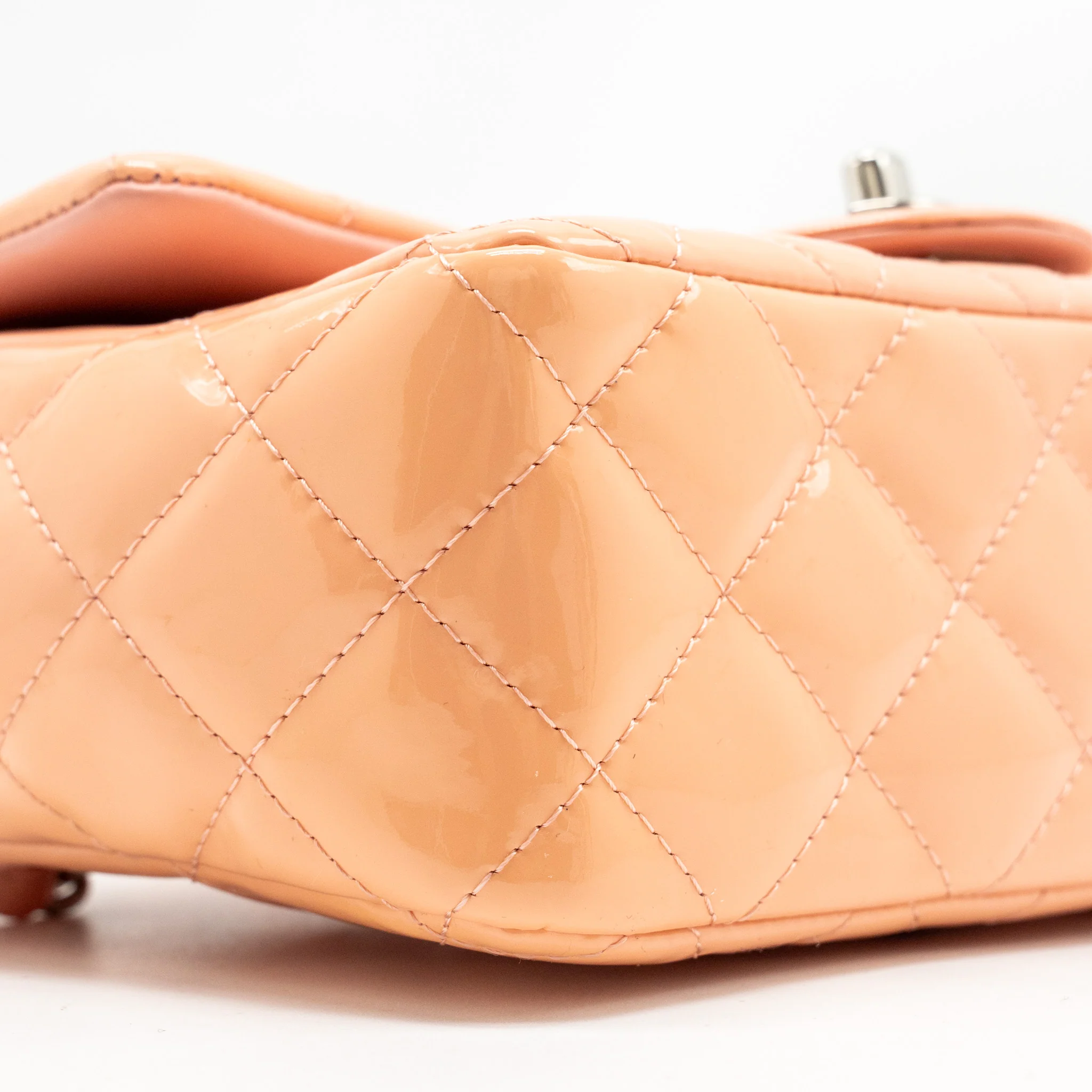 Chanel Mini Rectangular Flap Bag Patent Pink SHW - Image 6