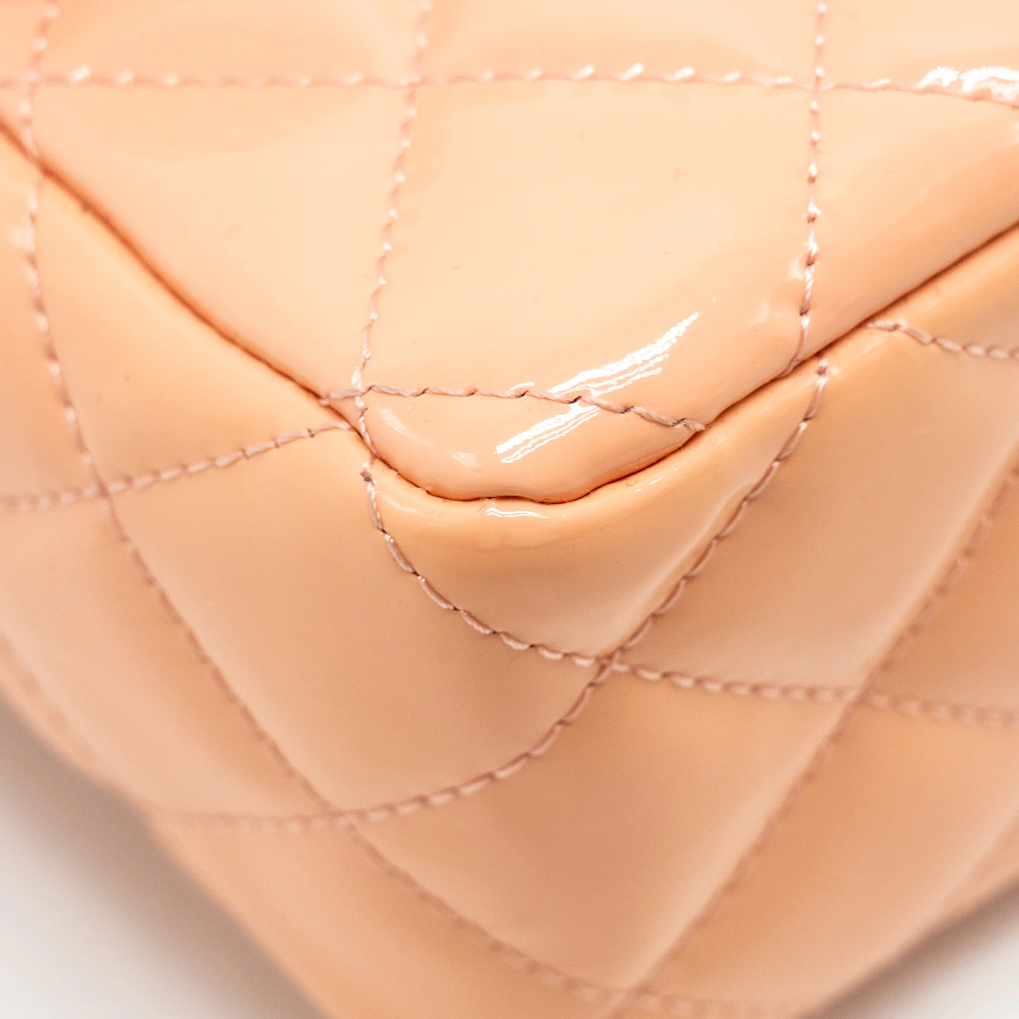 Chanel Mini Rectangular Flap Bag Patent Pink SHW - Image 9