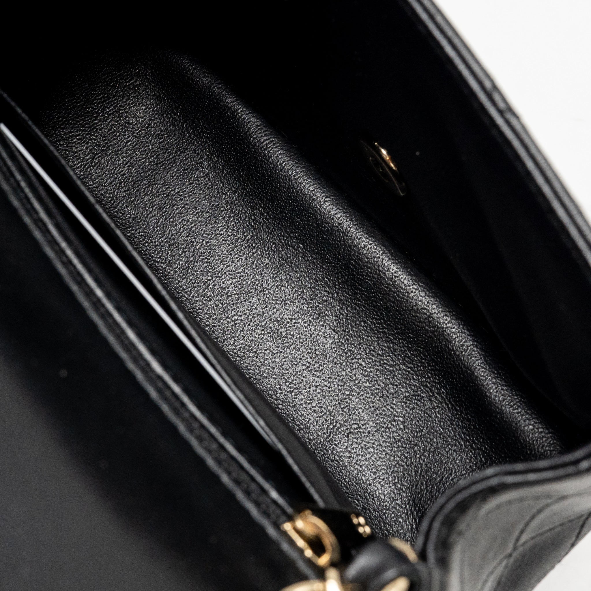 Chanel Mini Square Flap Bag Lambskin black LGHW - Image 16