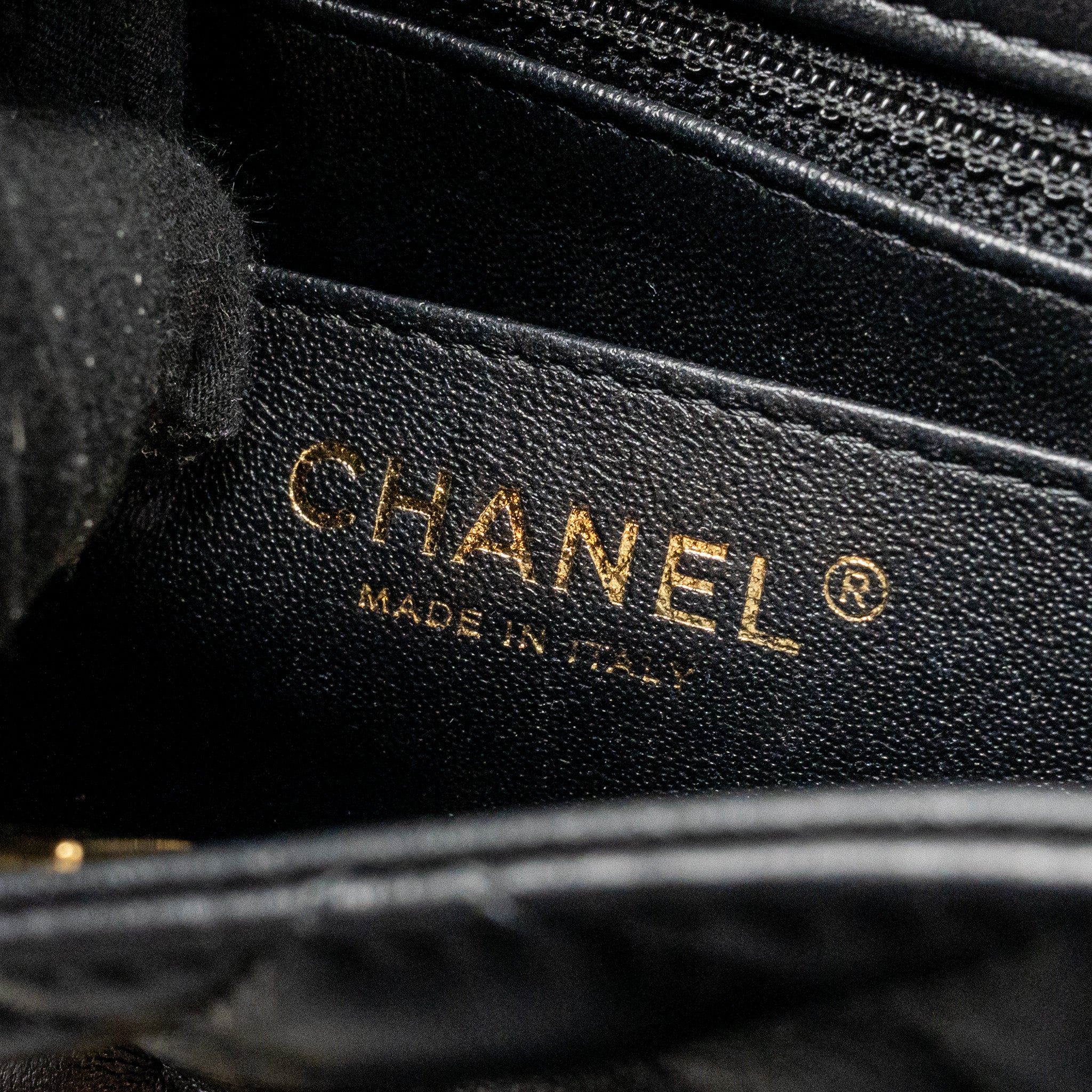 Chanel Mini Square flap bag lambskin black LGHW (microchip) - Image 17
