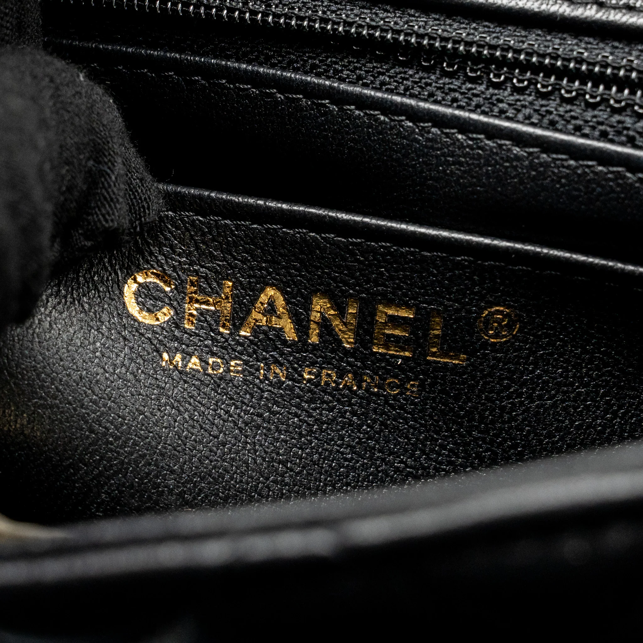 Chanel Mini Square Flap Bag Lambskin Black LGHW (Microchip) - Image 16