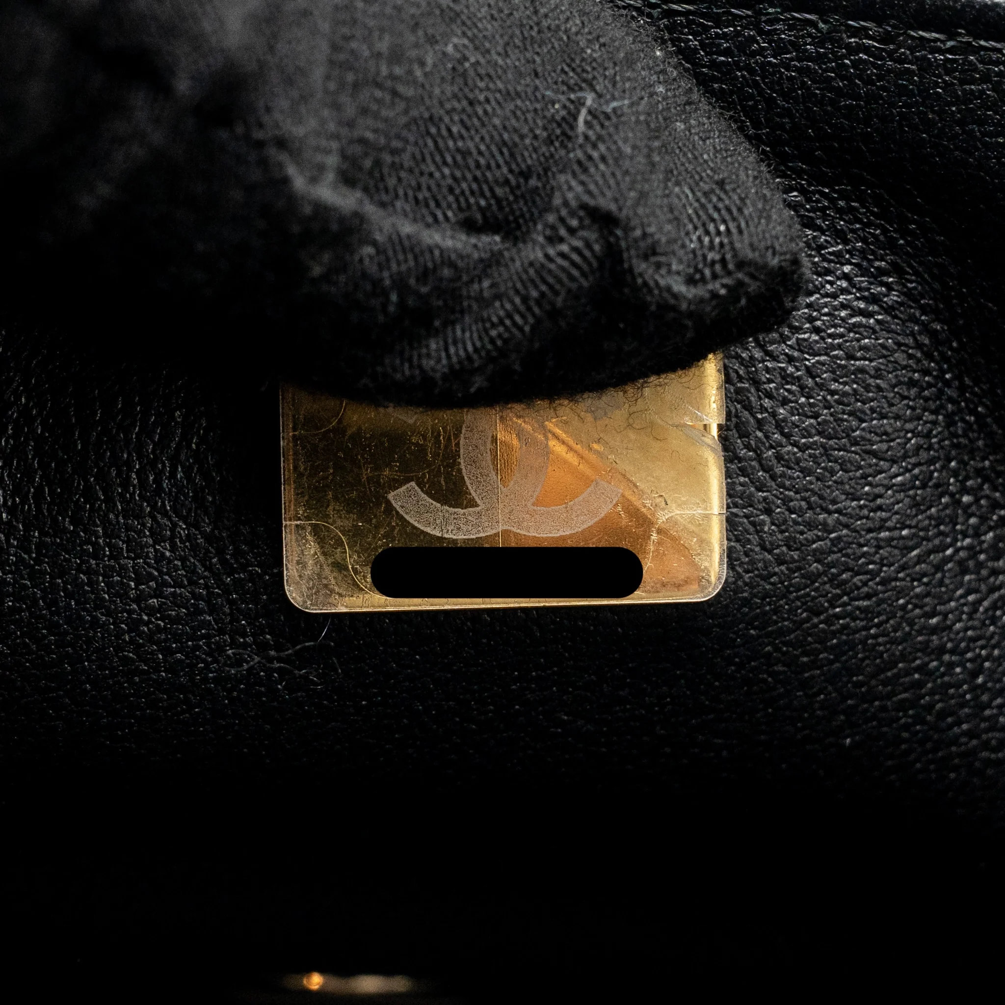 Chanel Mini Square Flap Bag Lambskin Black LGHW (Microchip) - Image 17