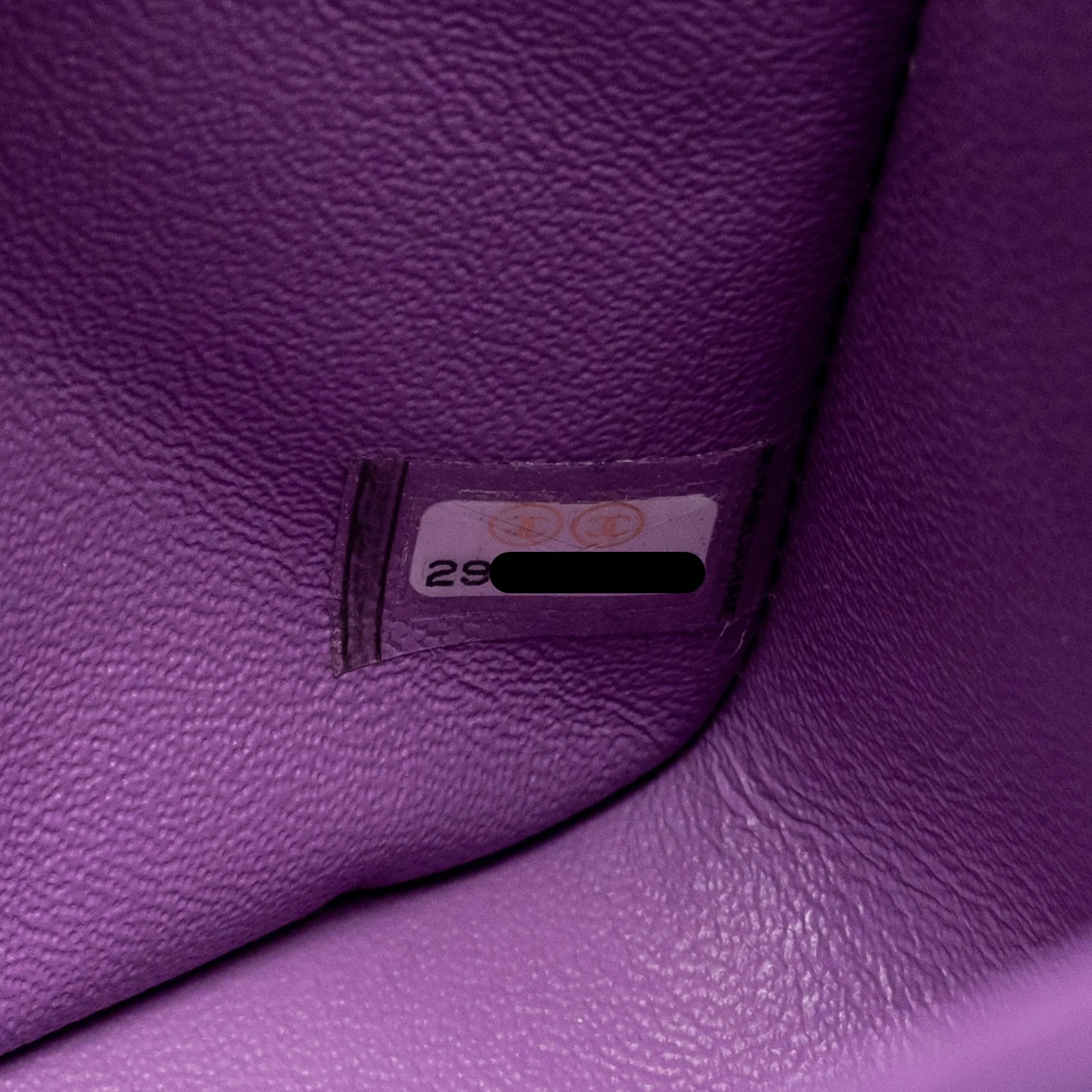Chanel Mini Square Flap Bag Lambskin Purple SHW - Image 18