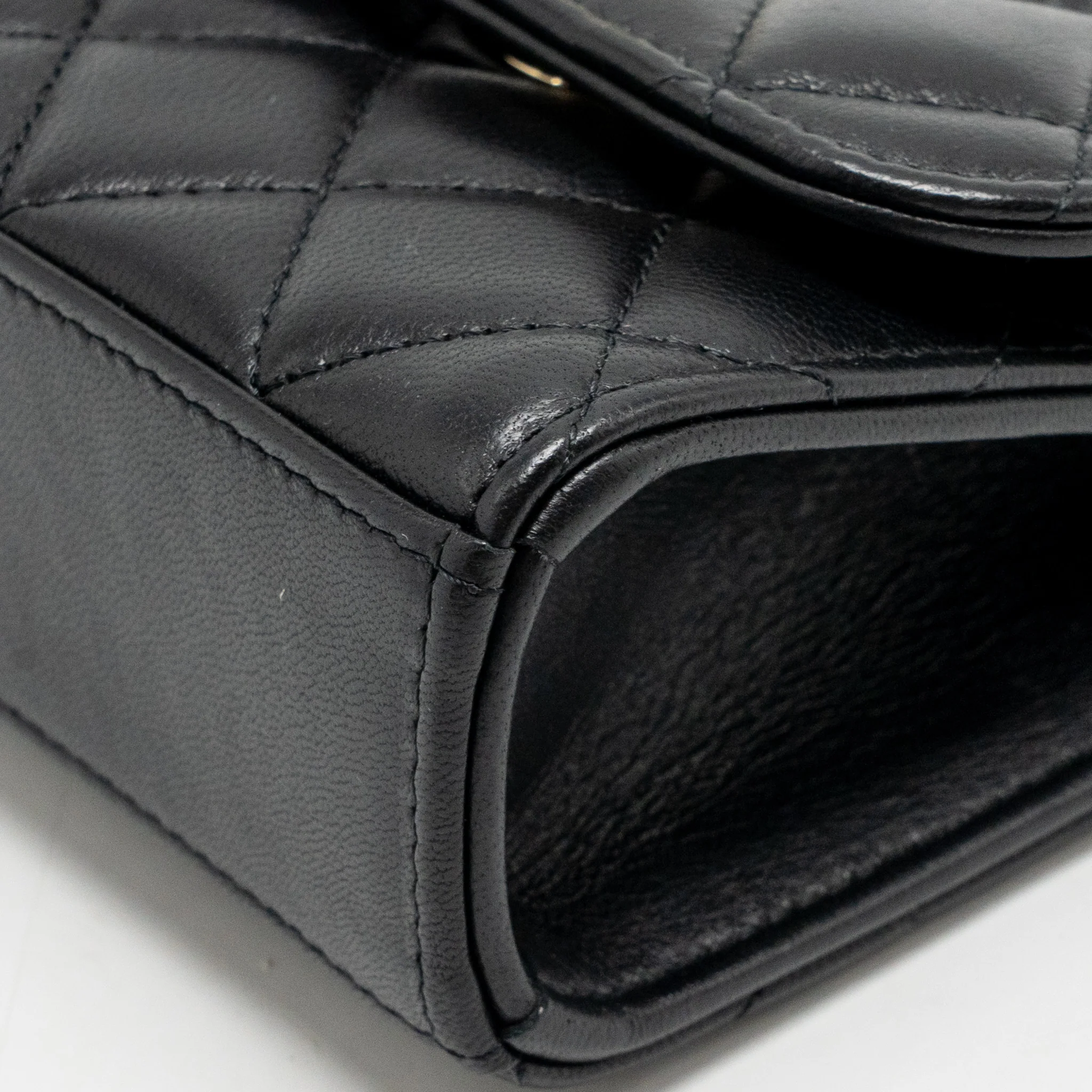 Chanel mini trendy cc clutch with chain lambskin black LGHW - Image 10