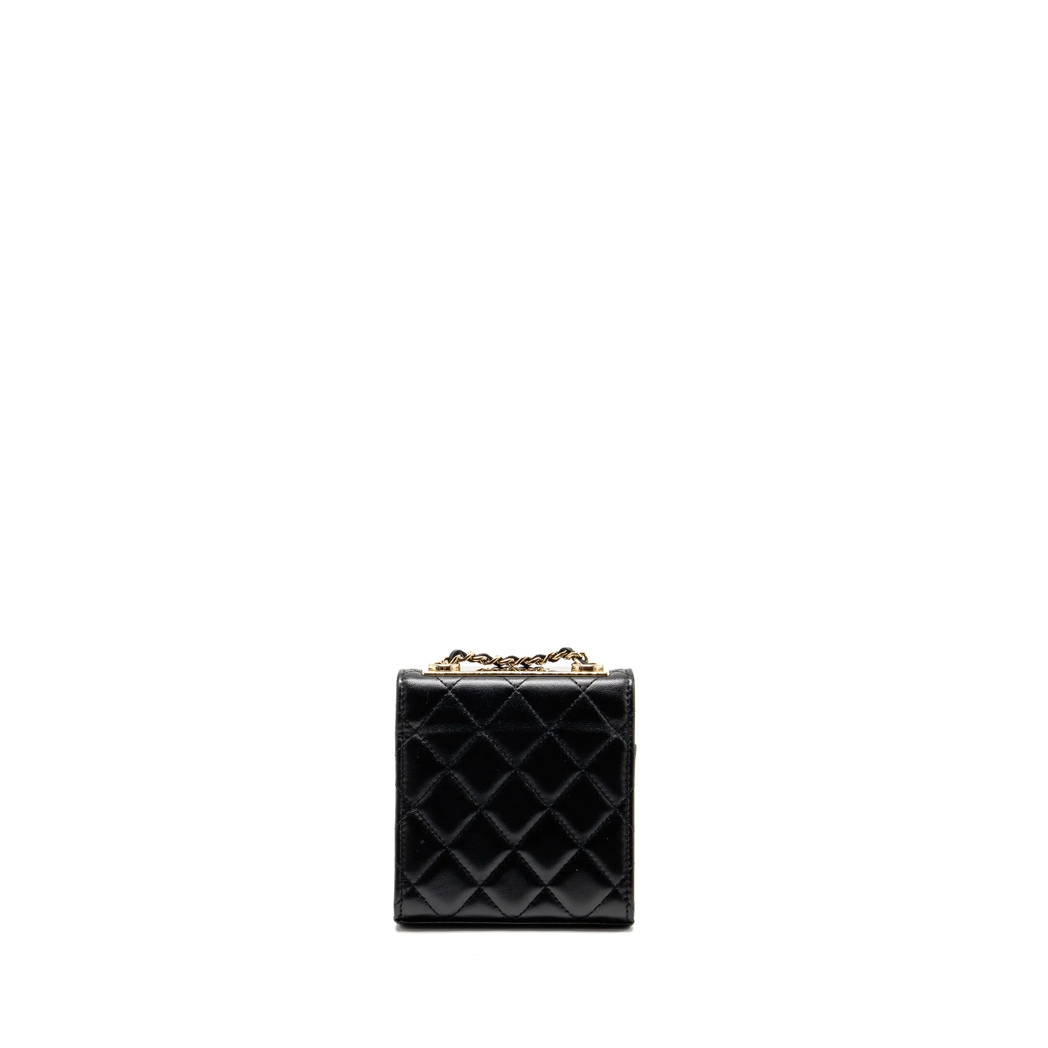 Chanel Mini Trendy CC Clutch with Chain Lambskin Black LGHW (Microchip) - Image 2