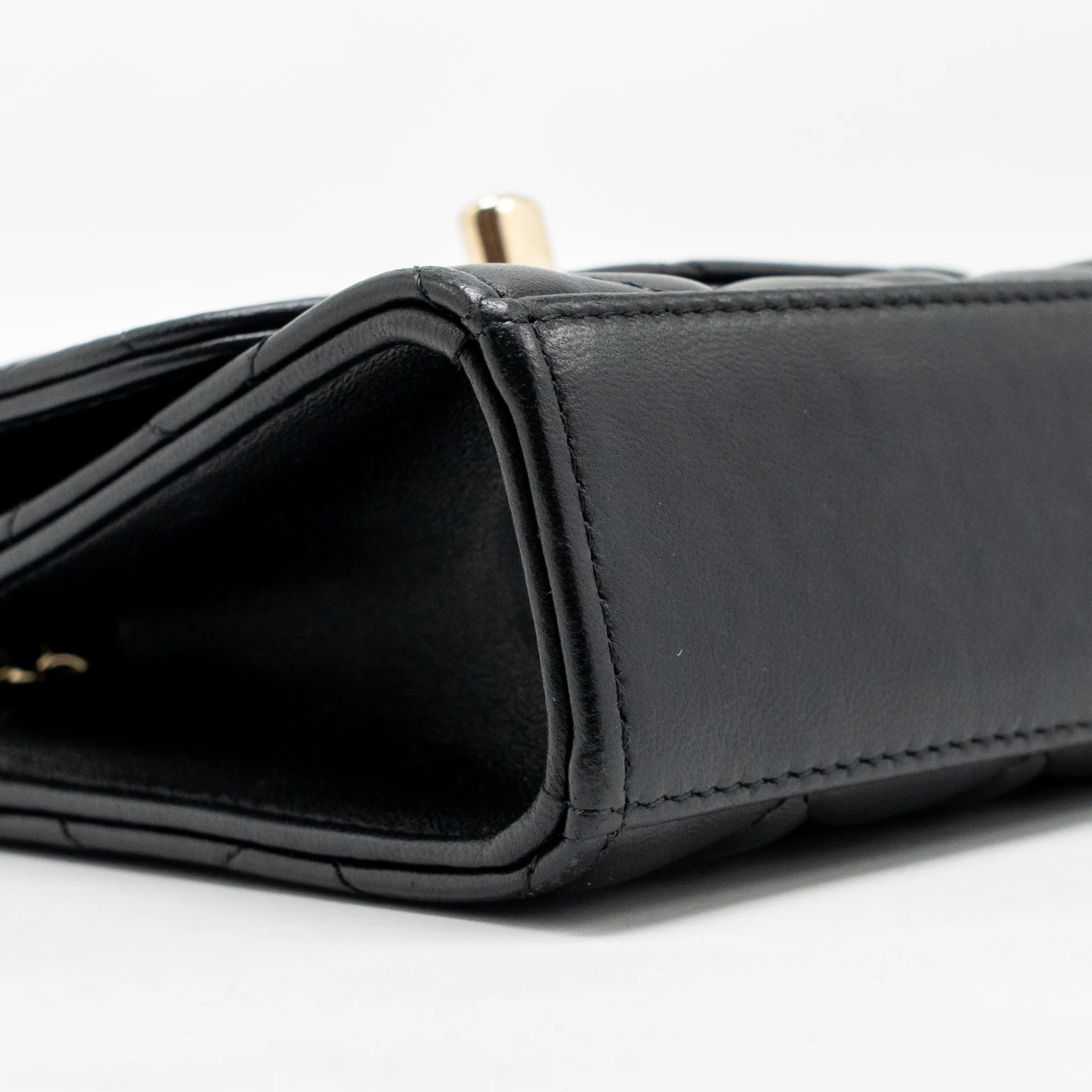 Chanel Mini Trendy CC Clutch with Chain Lambskin Black LGHW (Microchip) - Image 7