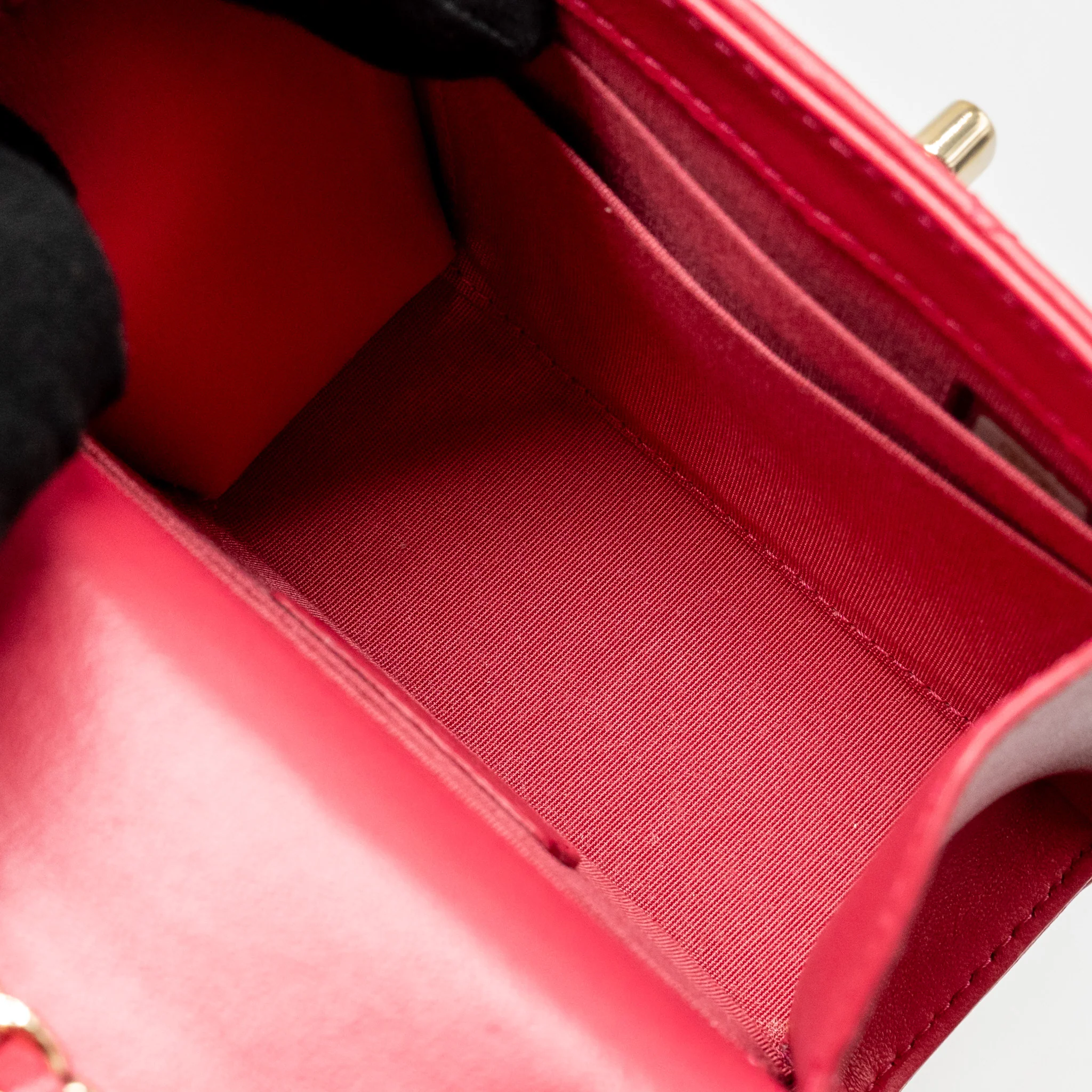 Chanel Mini Trendy CC Clutch with Chain Lambskin Pink LGHW - Image 14