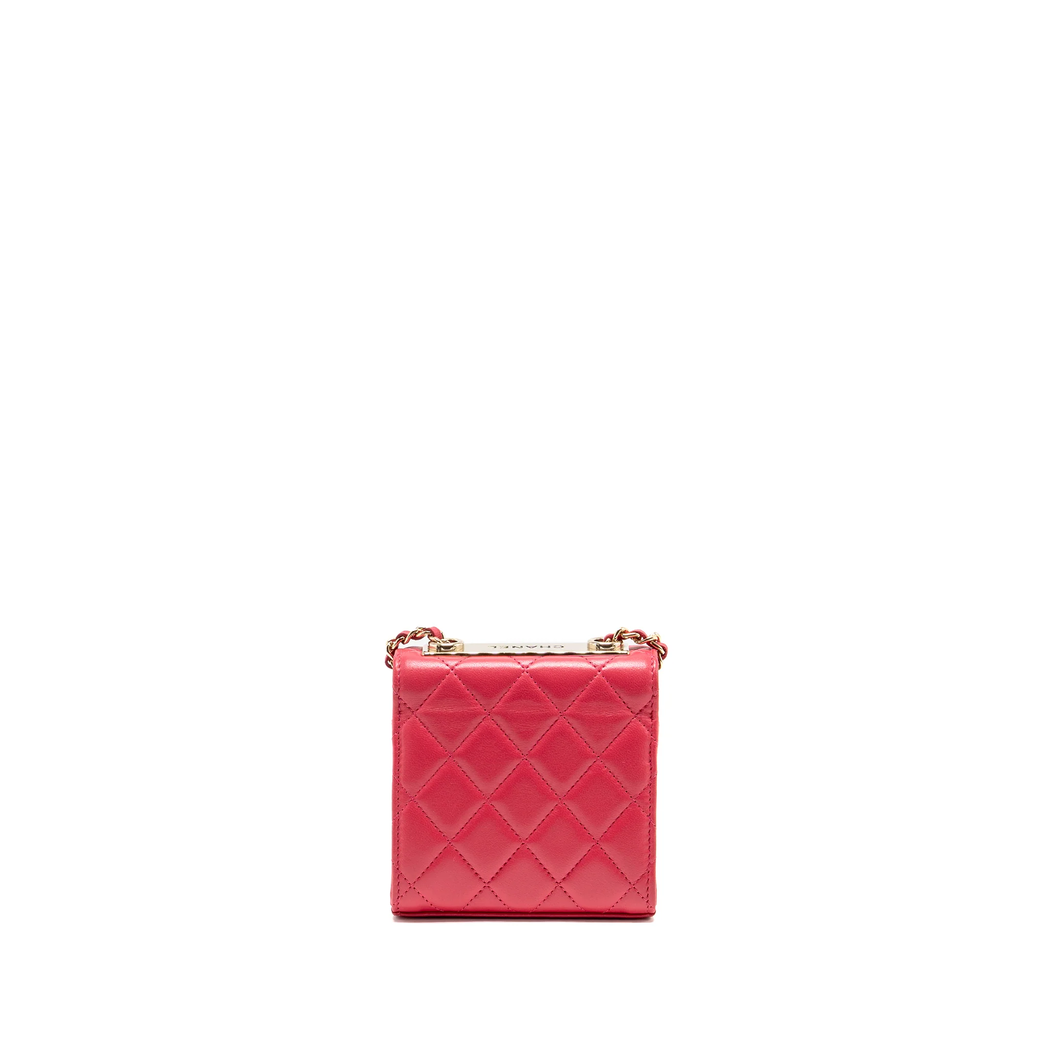Chanel Mini Trendy CC Clutch with Chain Lambskin Pink LGHW - Image 2