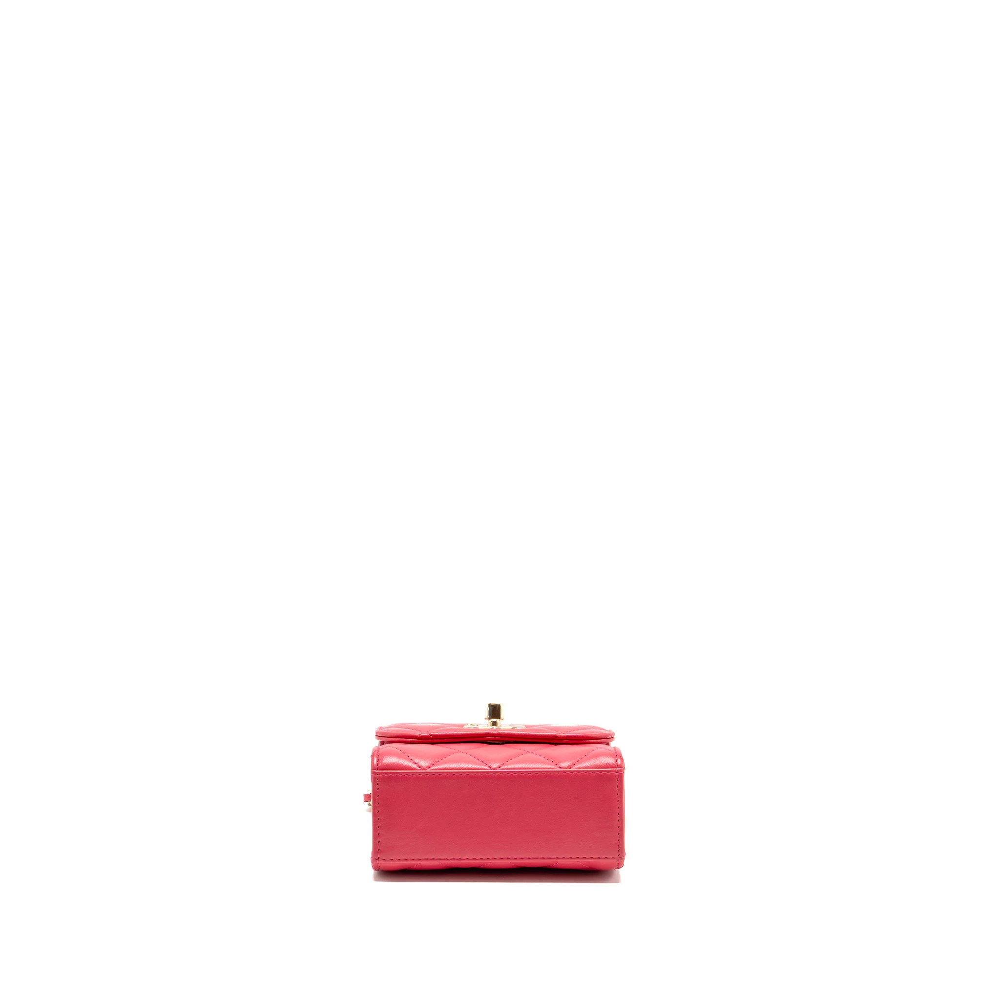 Chanel Mini Trendy CC Clutch with Chain Lambskin Pink LGHW - Image 5
