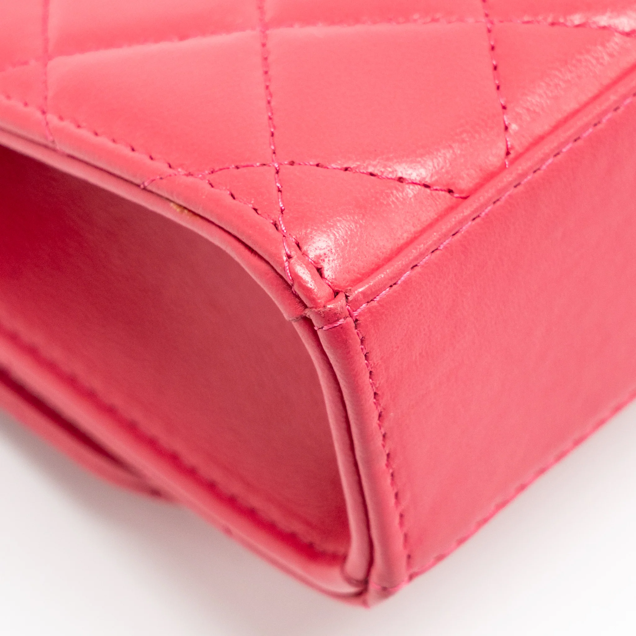 Chanel Mini Trendy CC Clutch with Chain Lambskin Pink LGHW - Image 8