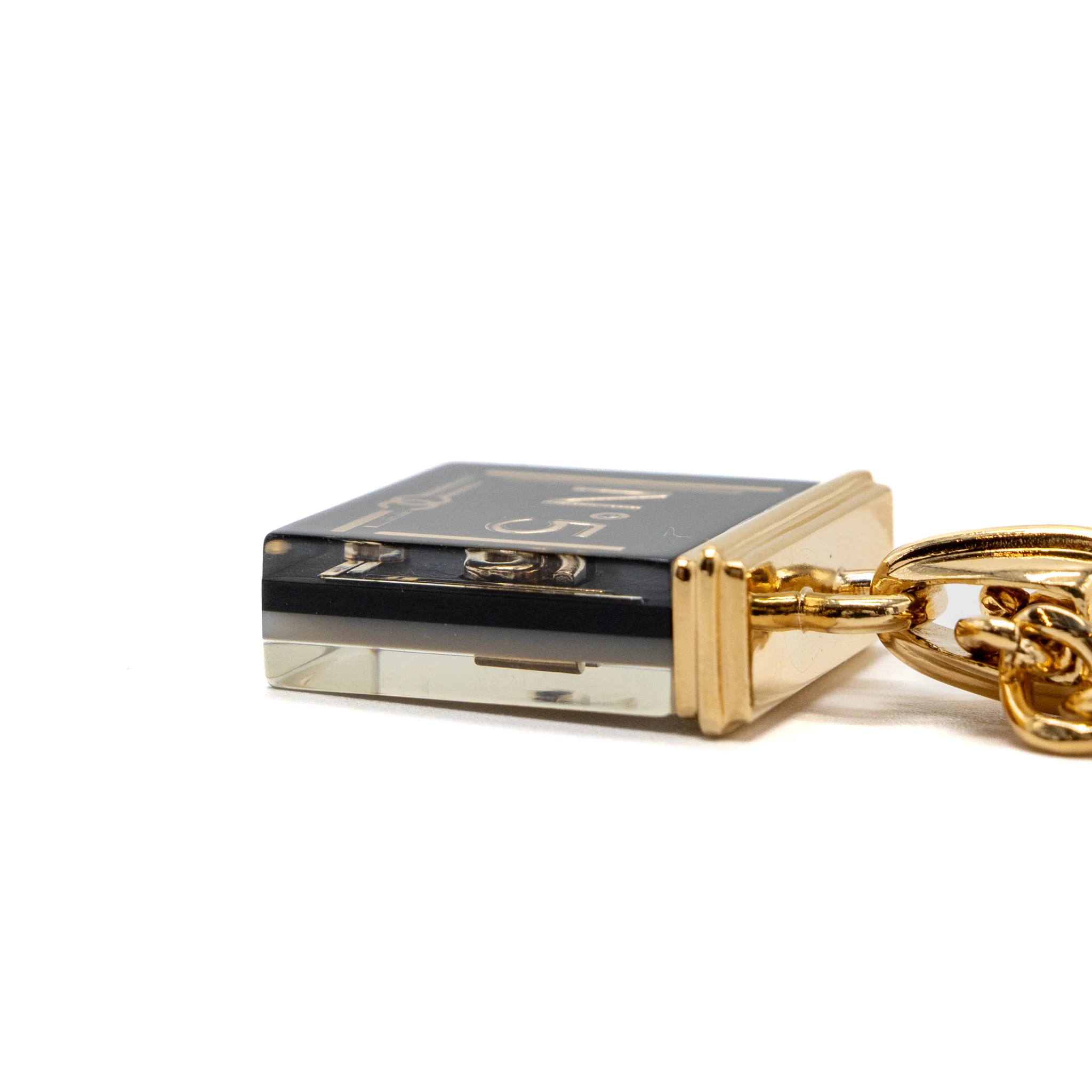 Chanel No.5 chain bracelet black / white GHW - Image 4