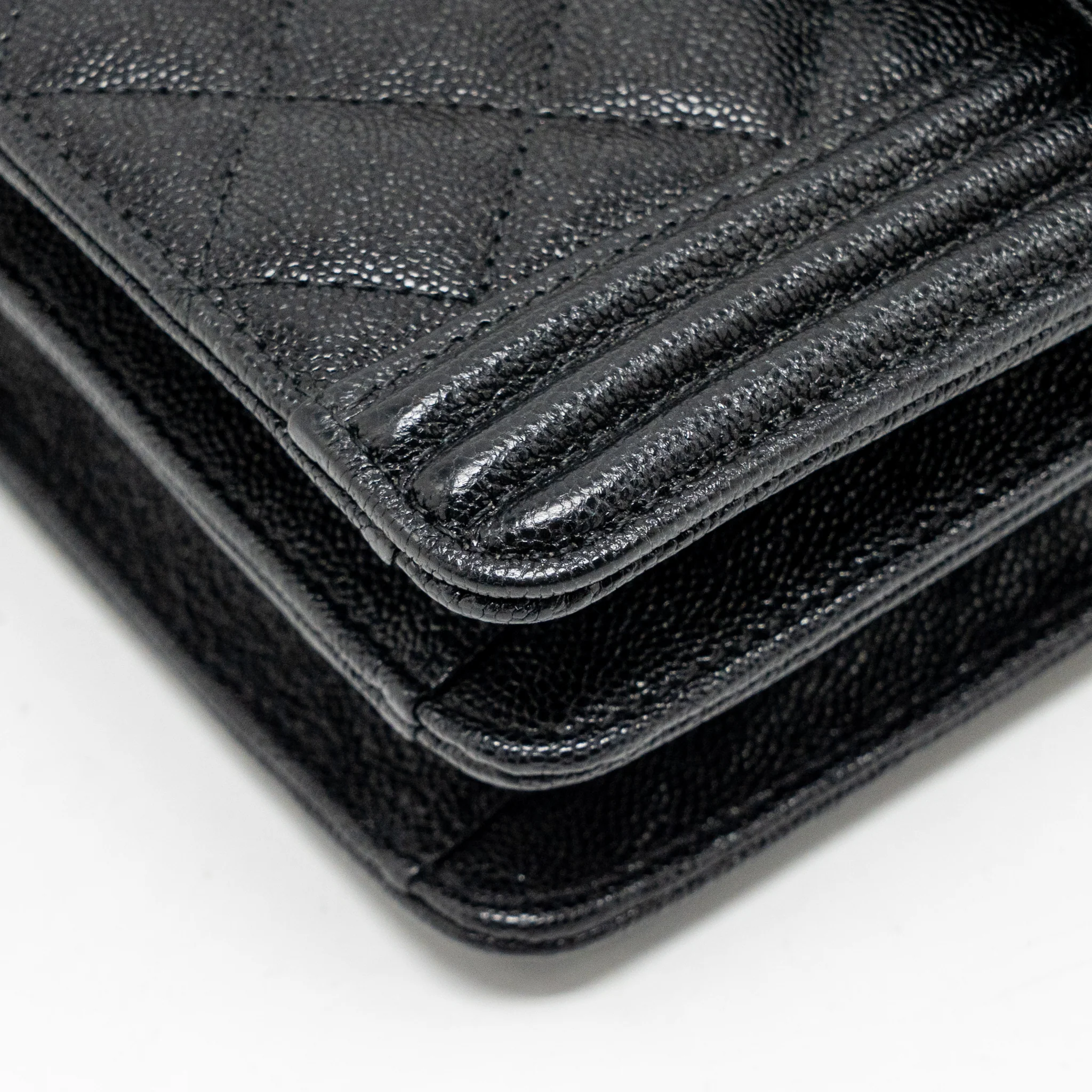 Chanel North South/Vertical Boy Bag Caviar Black GHW - Image 9