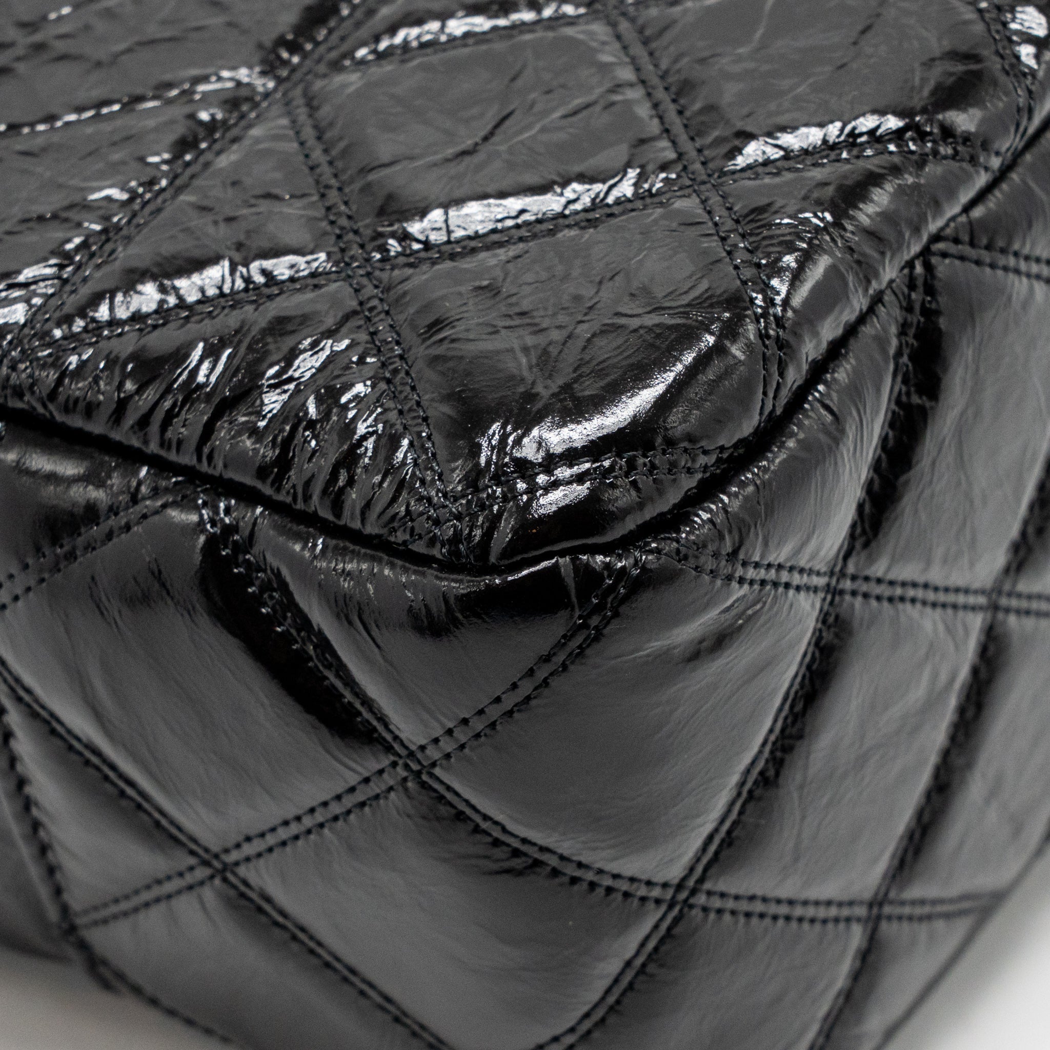 Chanel Paris-31 rue Cambon timeless shopping tote quilted shiny aged calfskin black multicoloured hardware - Image 11