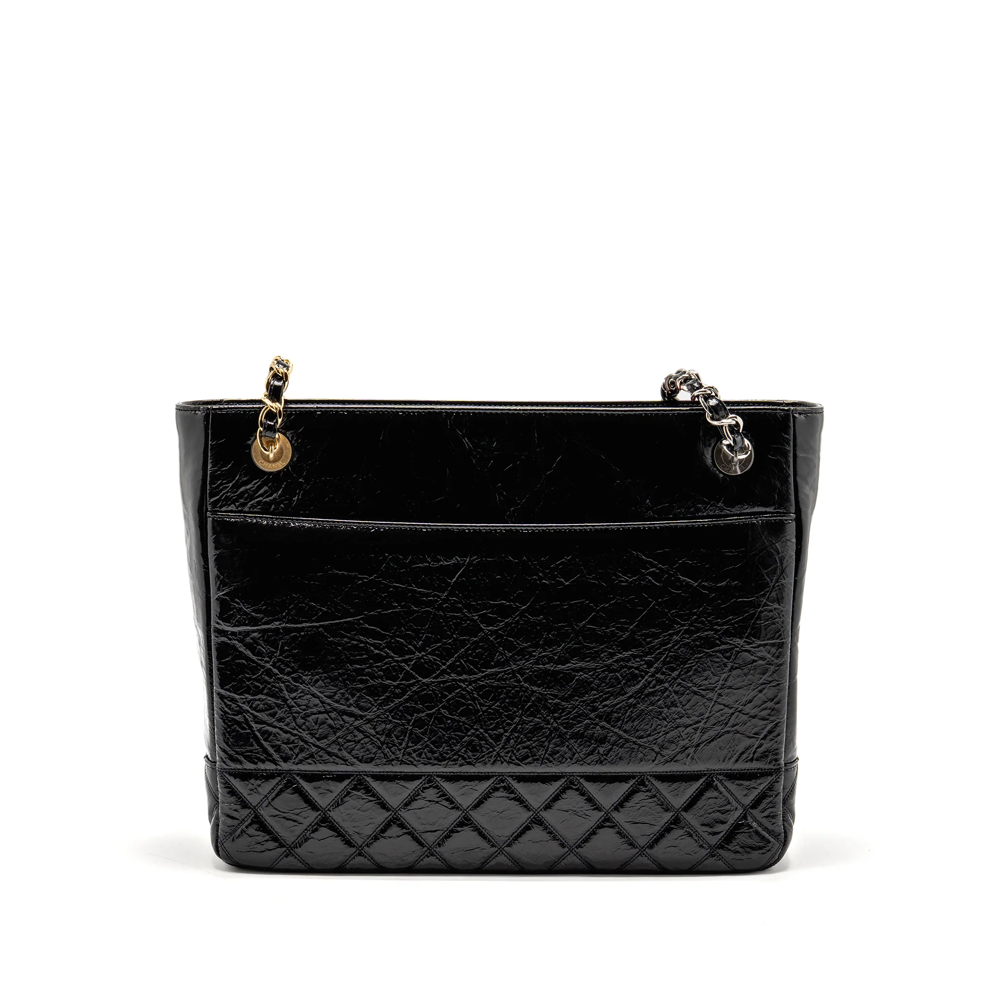 Chanel Paris-31 rue Cambon timeless shopping tote quilted shiny aged calfskin black multicoloured hardware - Image 2