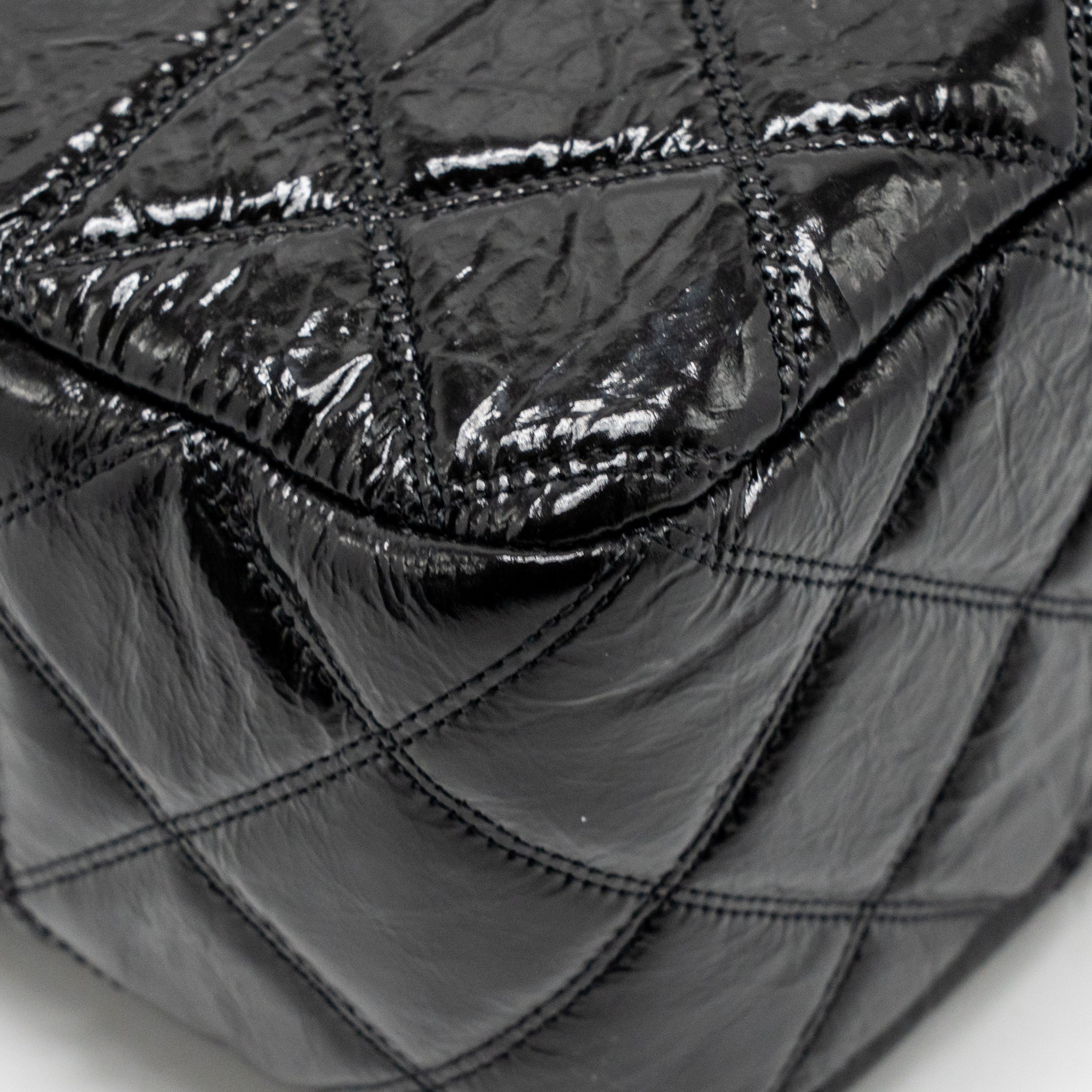 Chanel Paris-31 rue Cambon timeless shopping tote quilted shiny aged calfskin black multicoloured hardware - Image 9