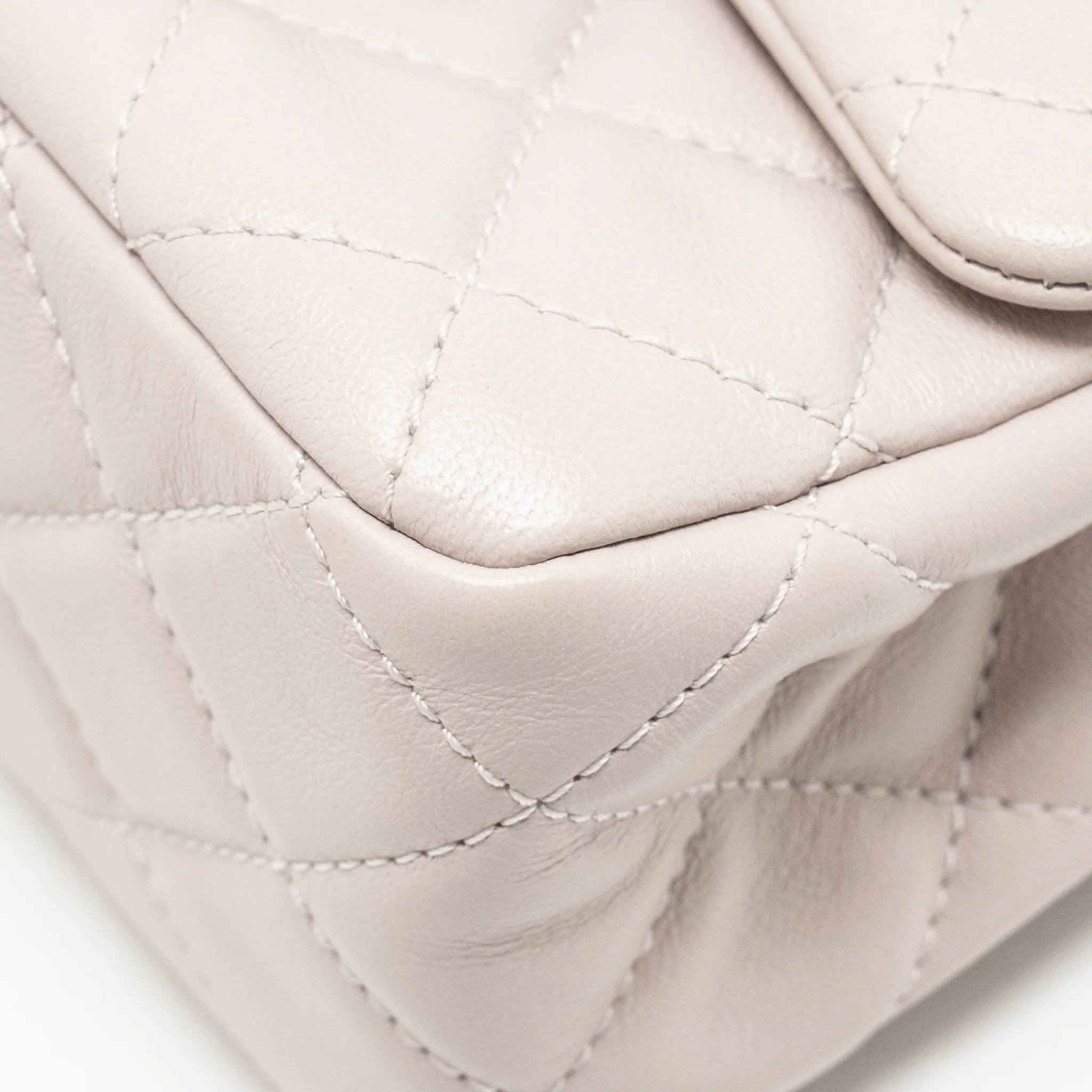 Chanel Pearl Crush Mini Square Flap Bag Lambskin Light Purple GHW (Microchip) - Image 10