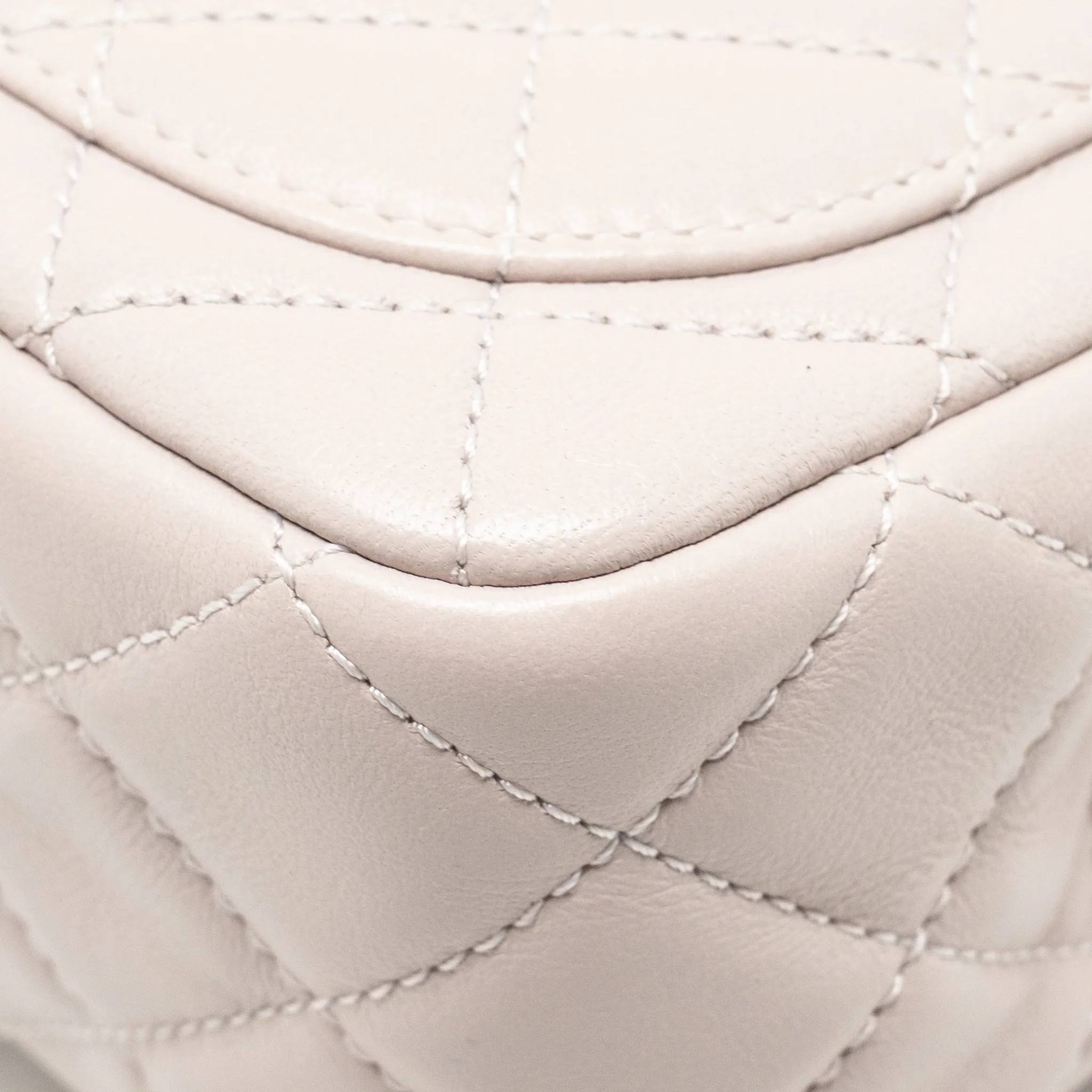 Chanel Pearl Crush Mini Square Flap Bag Lambskin Light Purple GHW (Microchip) - Image 12