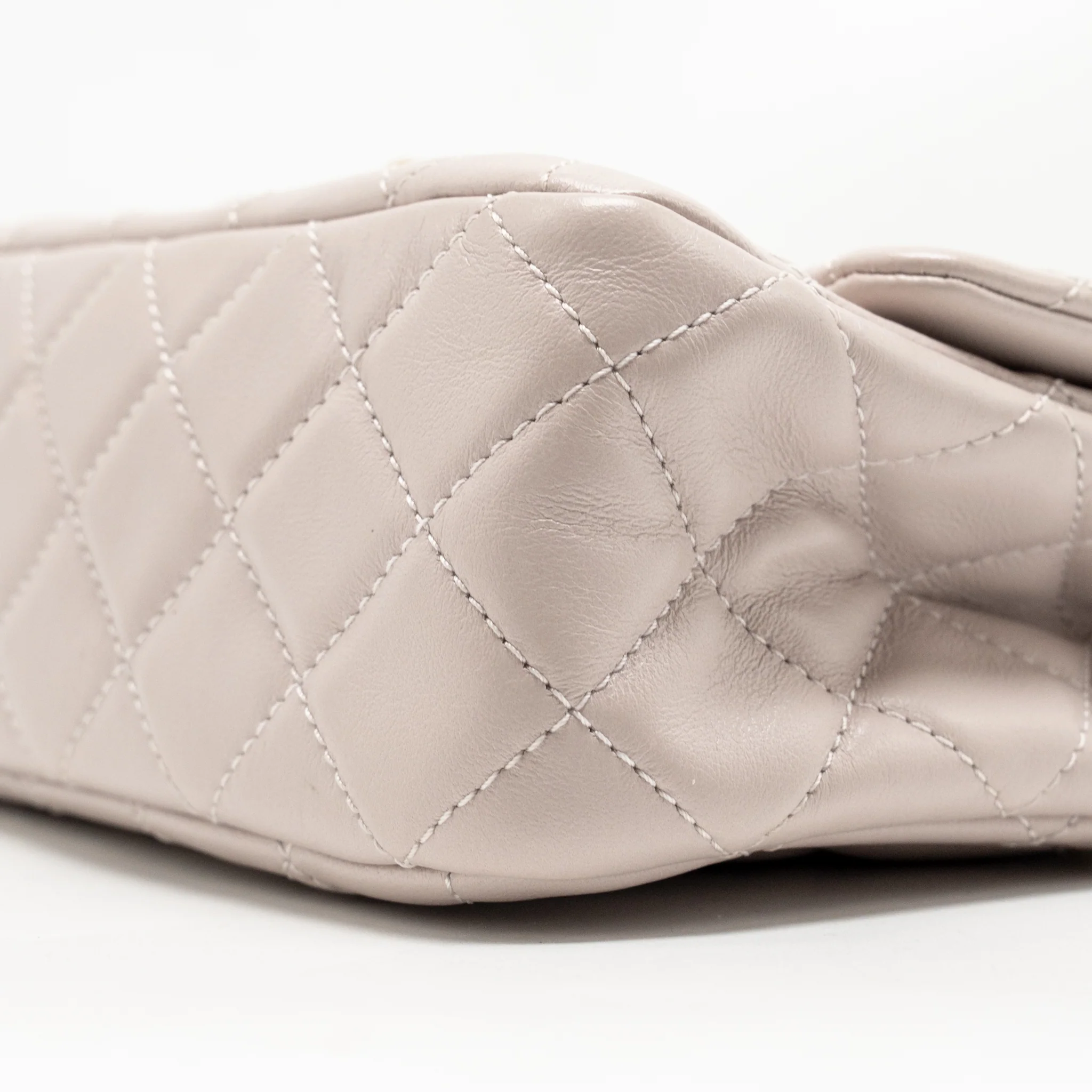 Chanel Pearl Crush Mini Square Flap Bag Lambskin Light Purple GHW (Microchip) - Image 8
