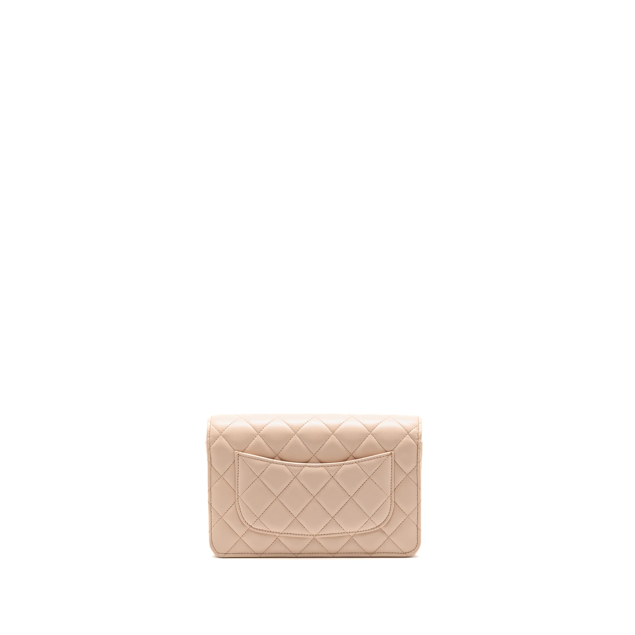 Chanel Pearl Crush Wallet On Chain Lambskin Light Pink GHW (Microchip) - Image 2