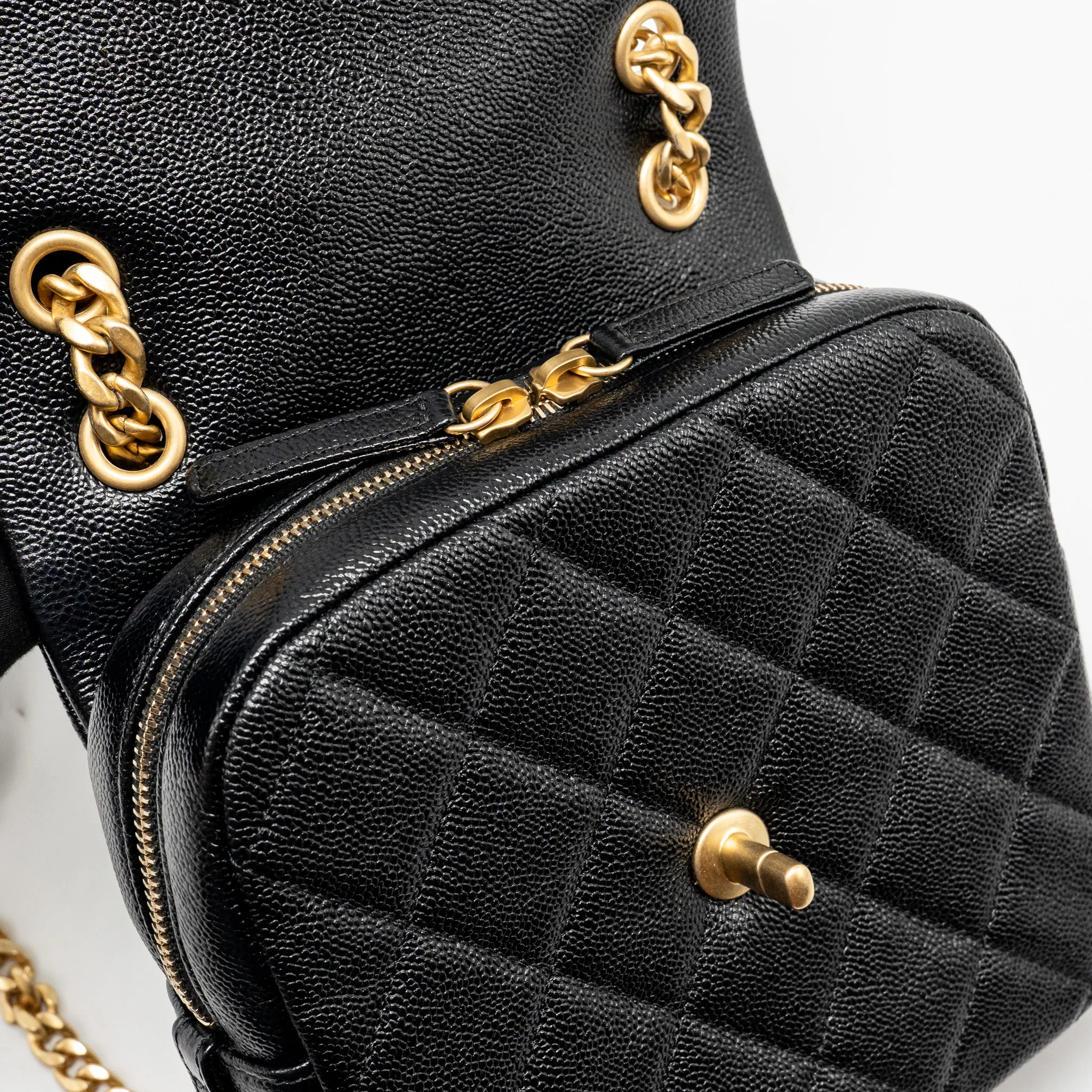 Chanel Quilted Flap Backpack Caviar Black GHW (Microchip) - Image 14